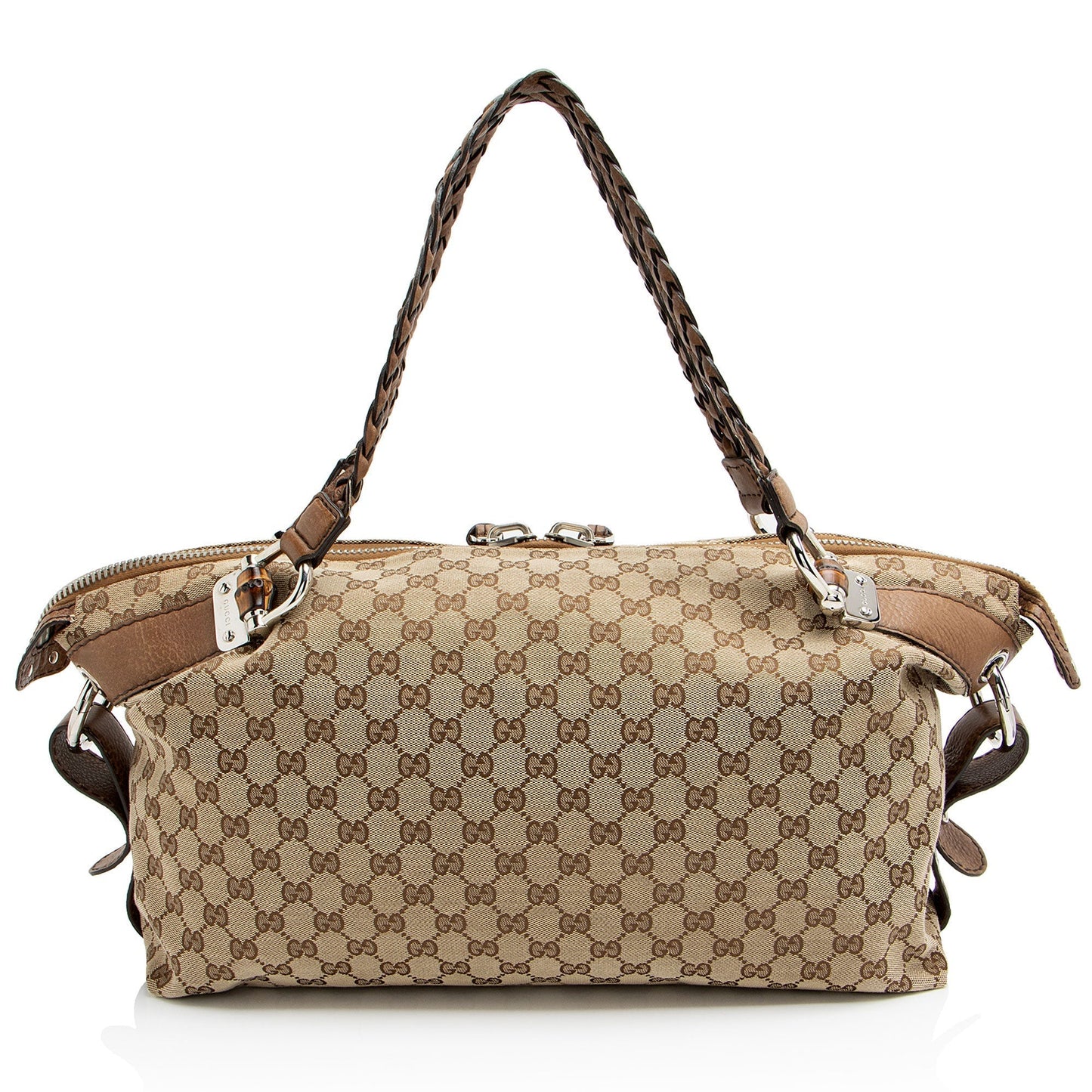 Gucci Leather Canvas Tote