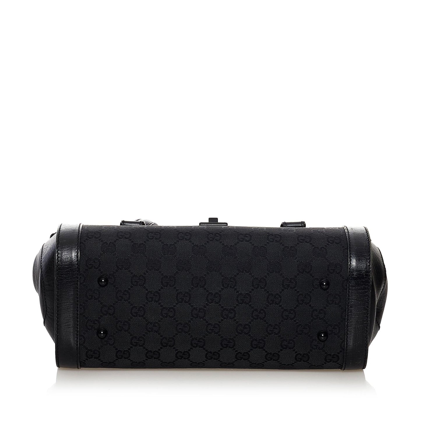 Gucci GG Canvas Bamboo Bullet Shoulder Bag (SHG-31791)