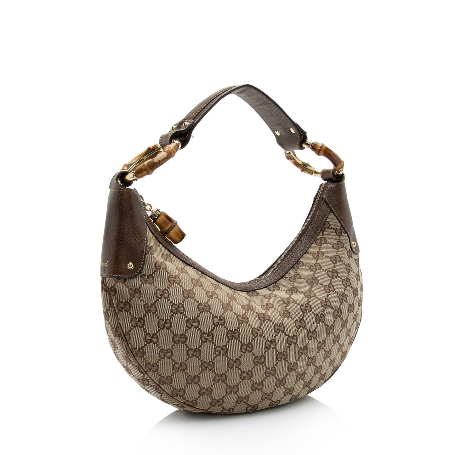 Gucci Leather Canvas Shoulder Bag