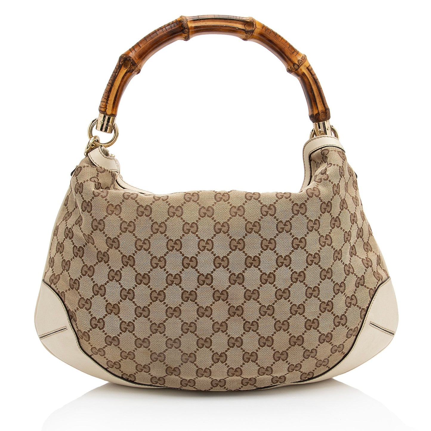 Gucci Leather Canvas Shoulder Bag
