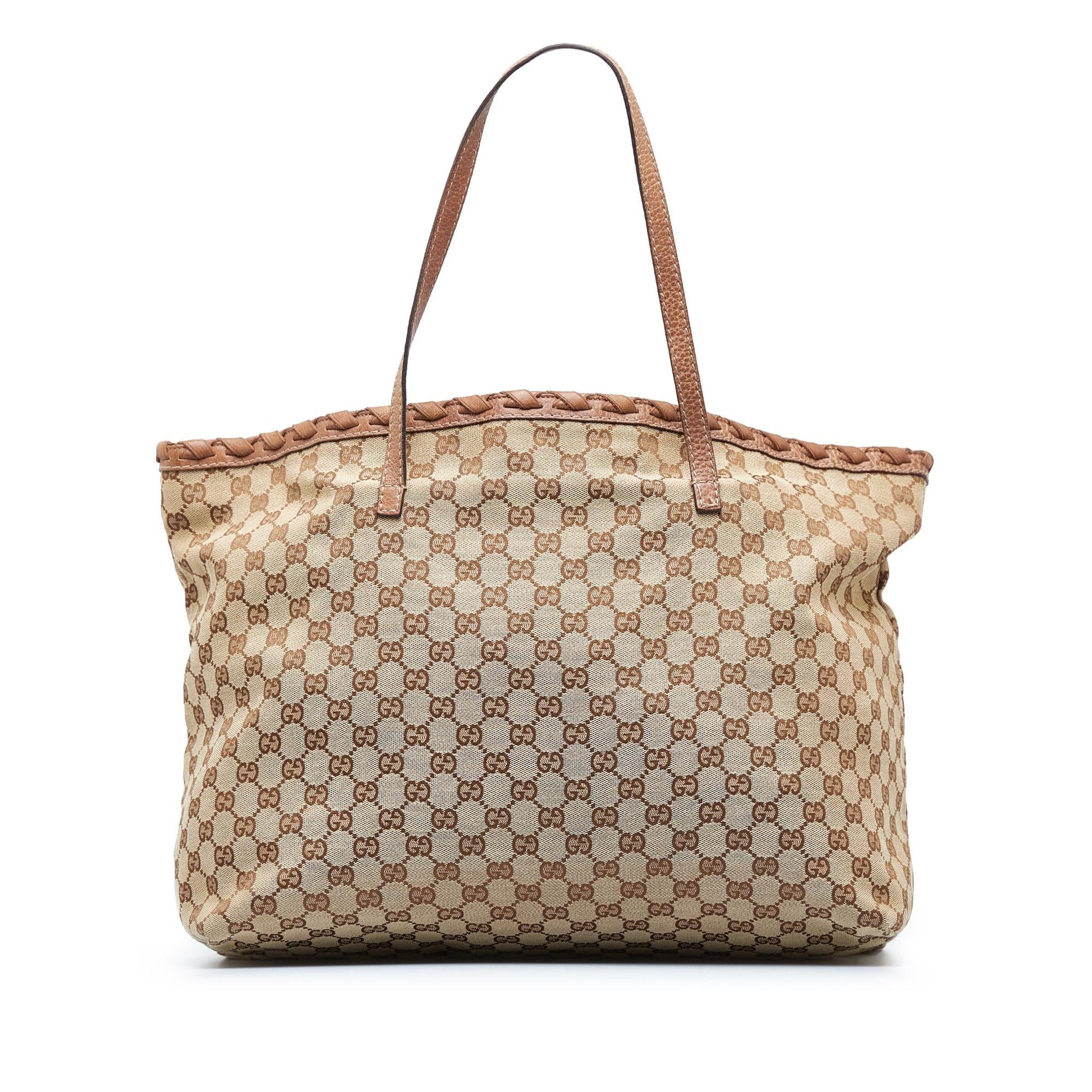 Gucci GG Canvas Bamboo Tassel Tote (SHG-LLt9jD)