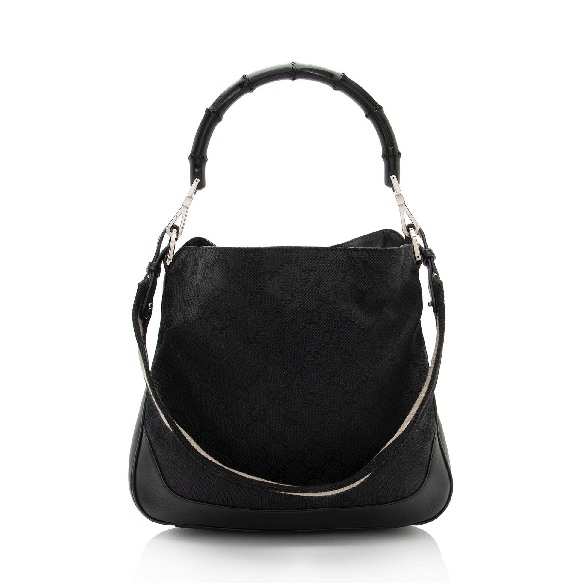 Gucci Leather Canvas Shoulder Bag