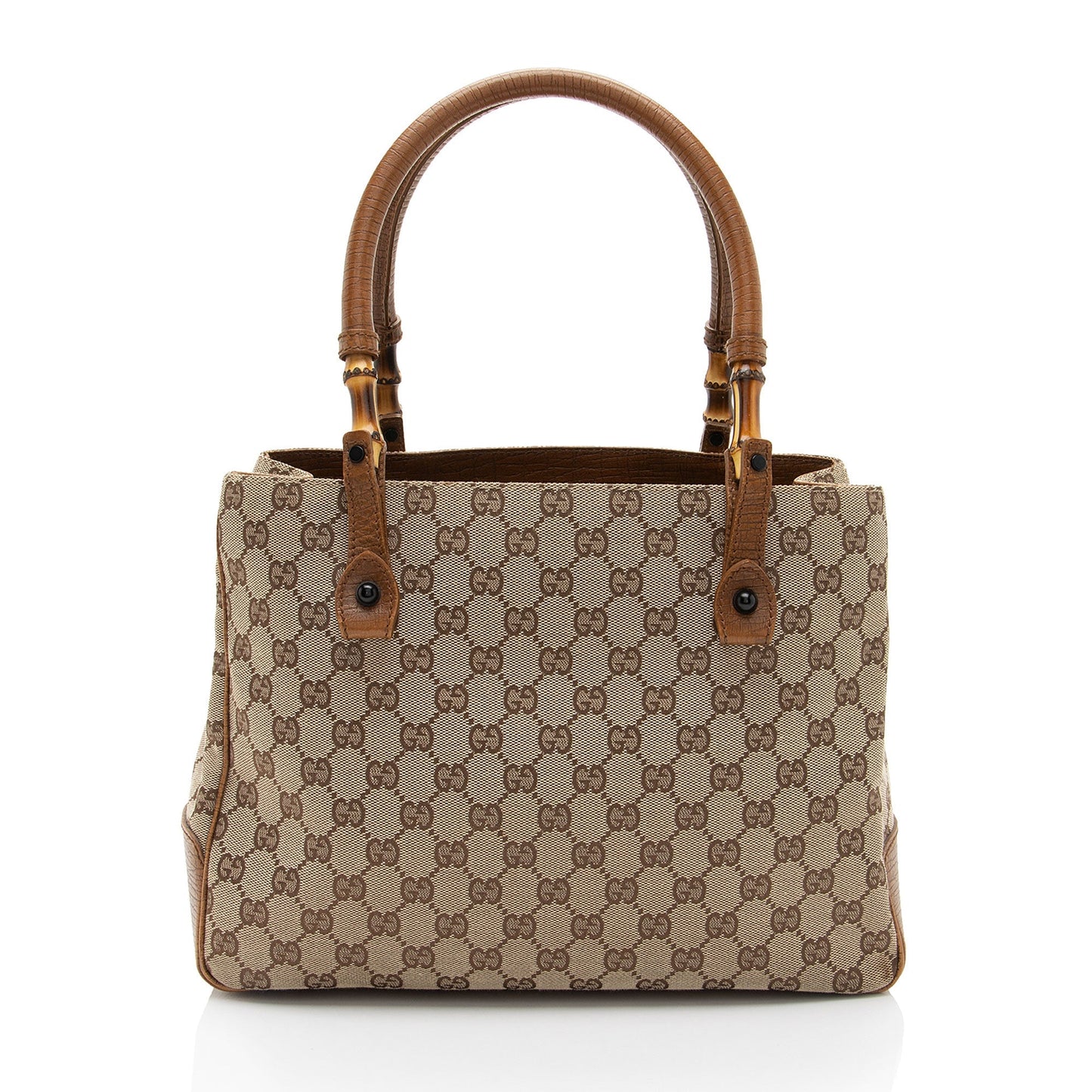 Gucci GG Canvas Bamboo Tote (SHF-a2g5Be)