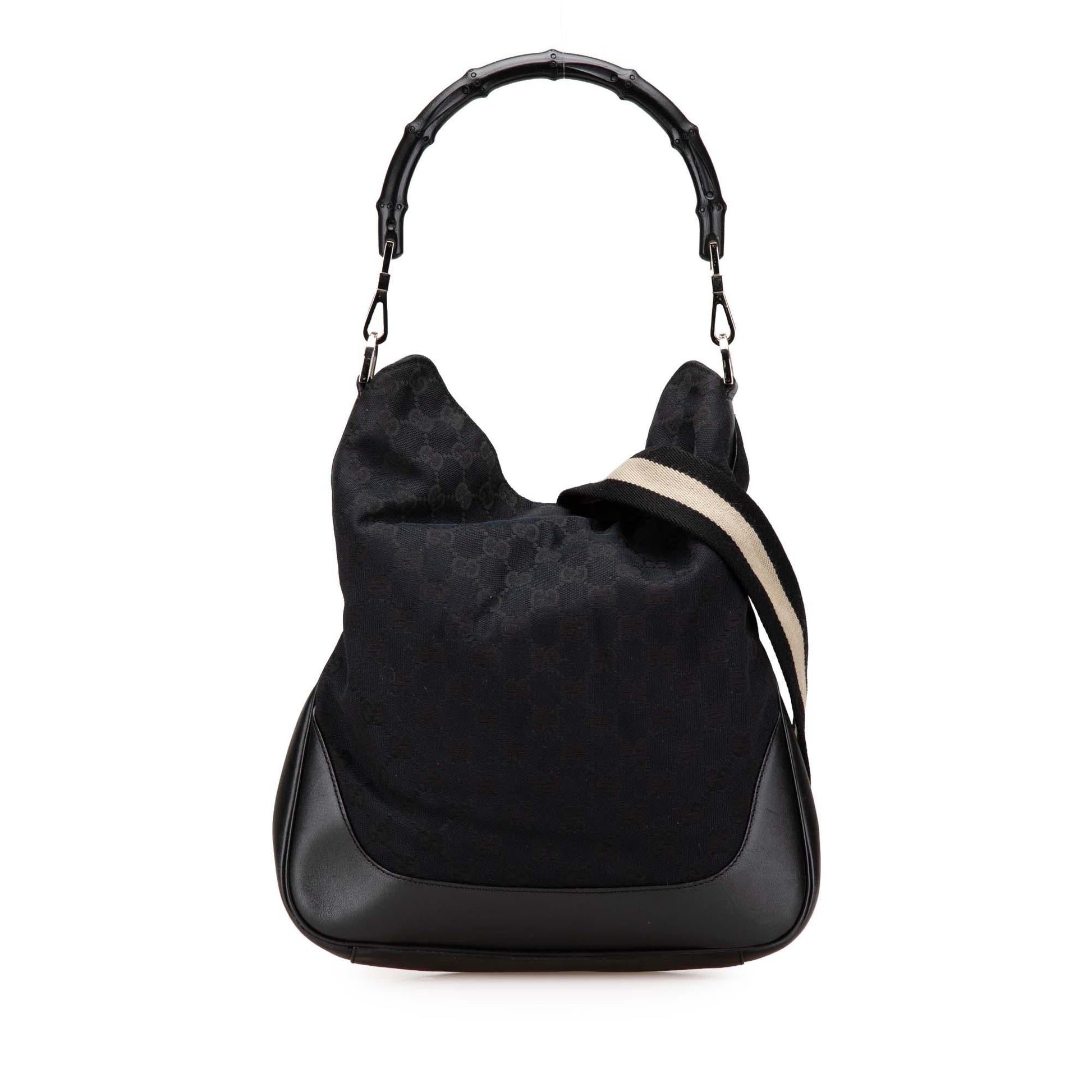 Gucci GG Canvas Bamboo Web Satchel