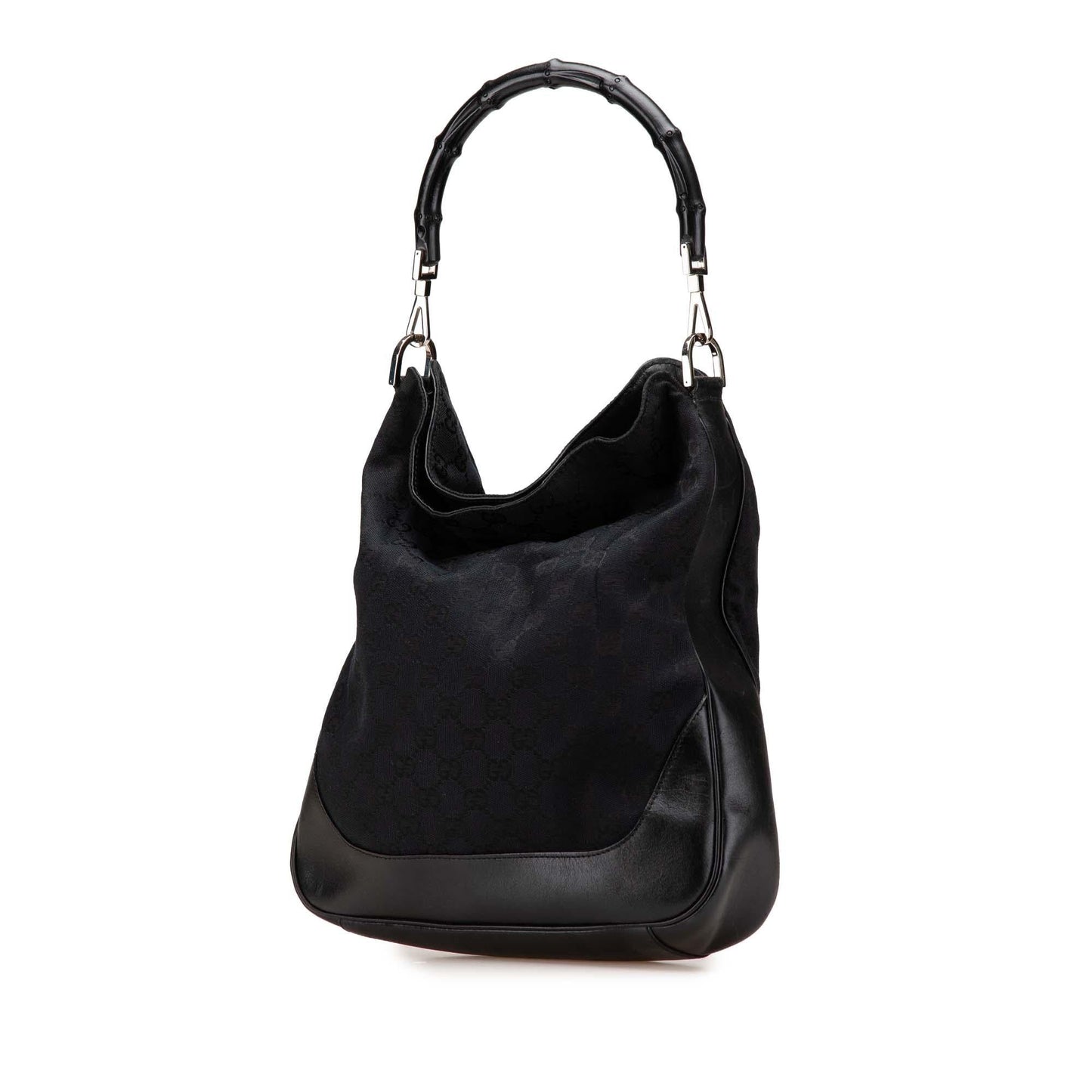 Gucci GG Canvas Bamboo Web Satchel