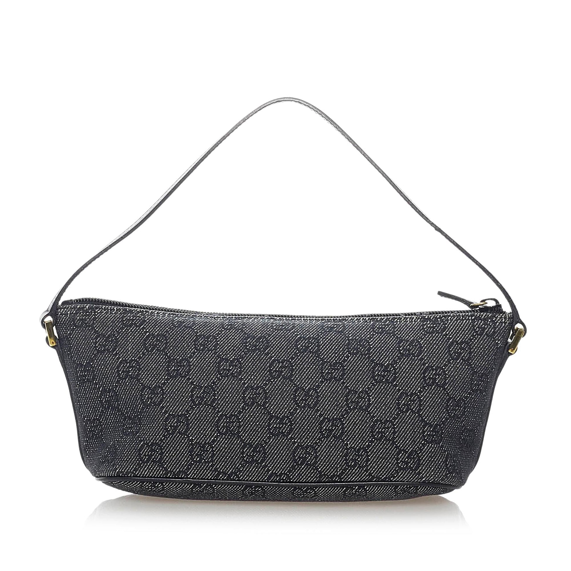 Gucci GG Canvas Boat Baguette (SHG-32025)