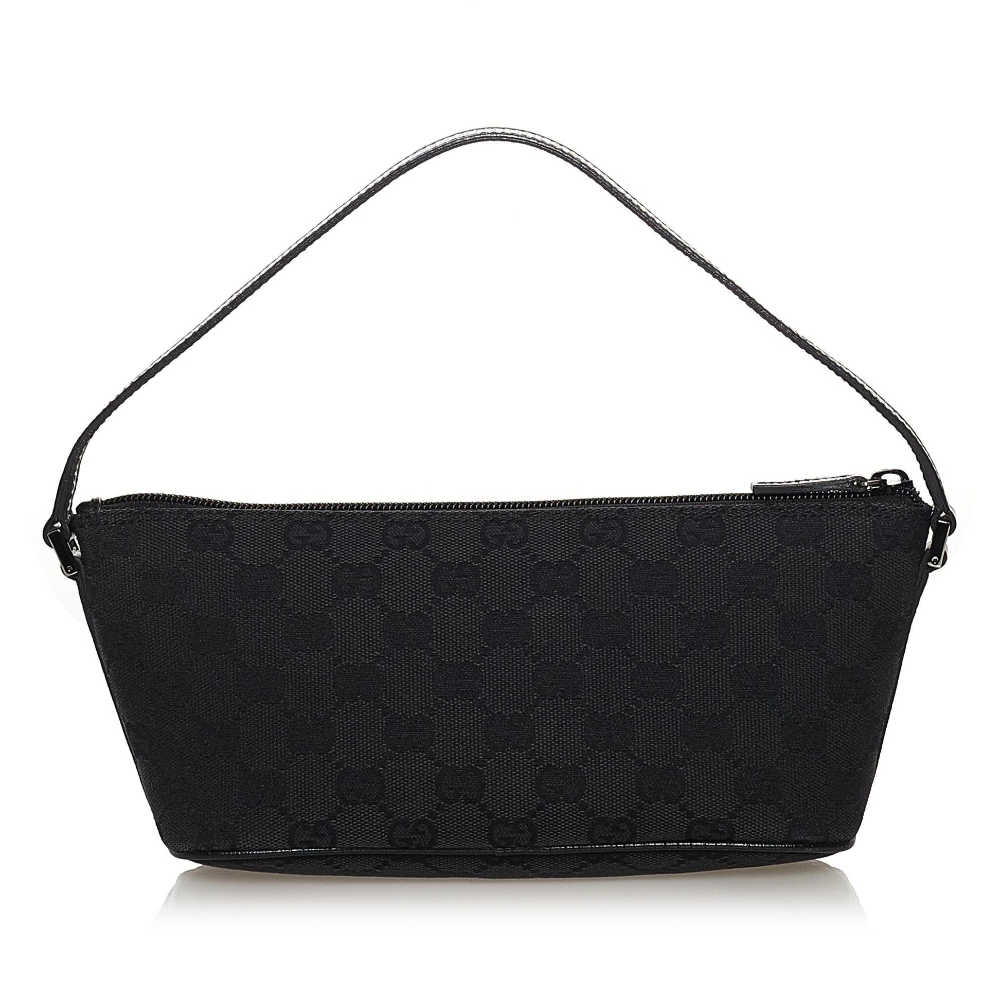 Gucci GG Canvas Boat Baguette (SHG-32281)