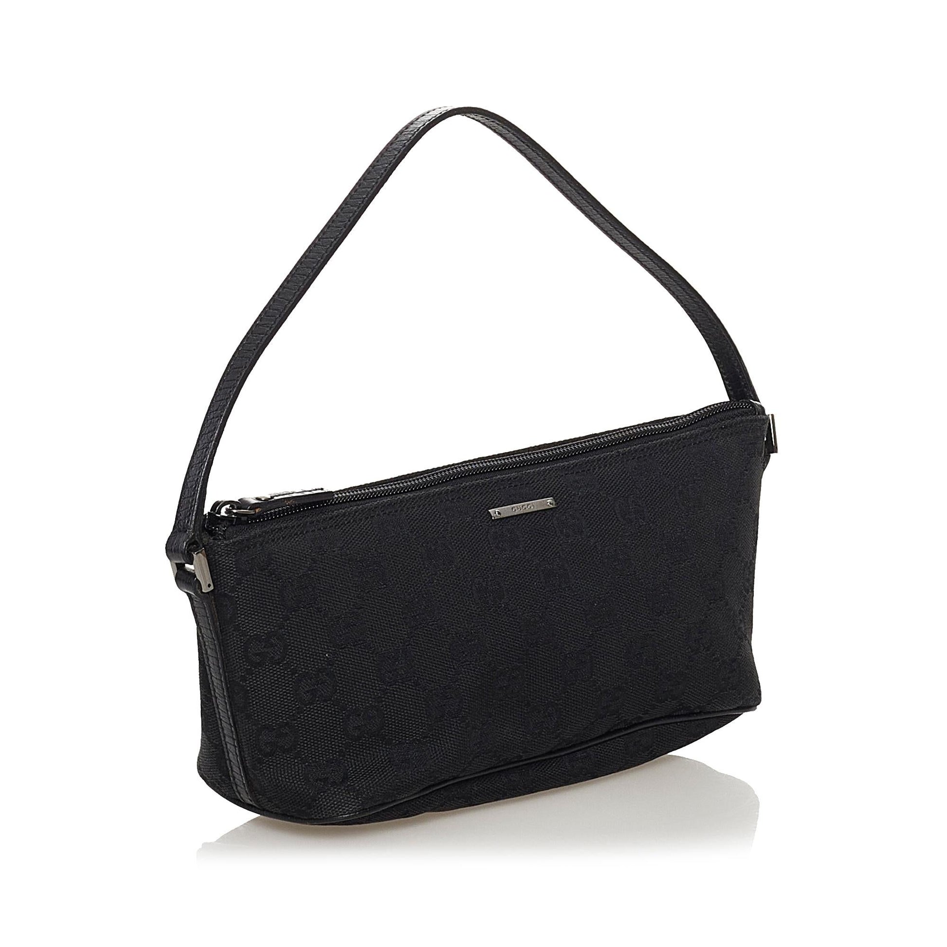 Gucci GG Canvas Boat Baguette (SHG-32308)
