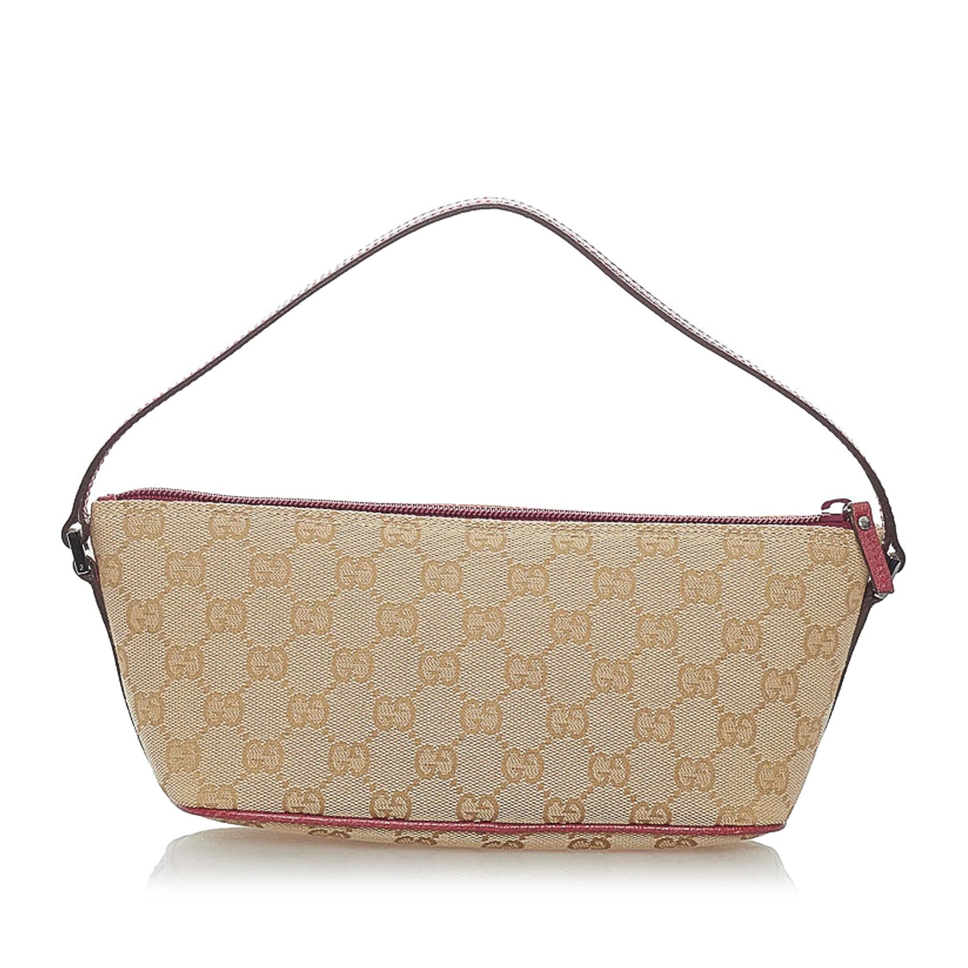Gucci GG Canvas Boat Baguette (SHG-32391)