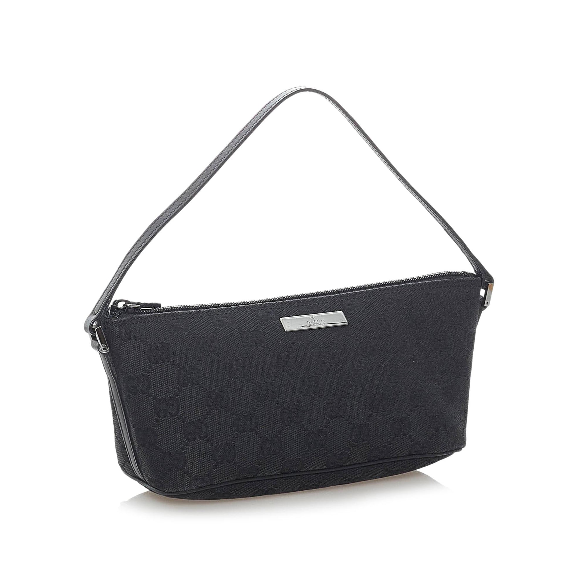 Gucci GG Canvas Boat Baguette (SHG-32409)