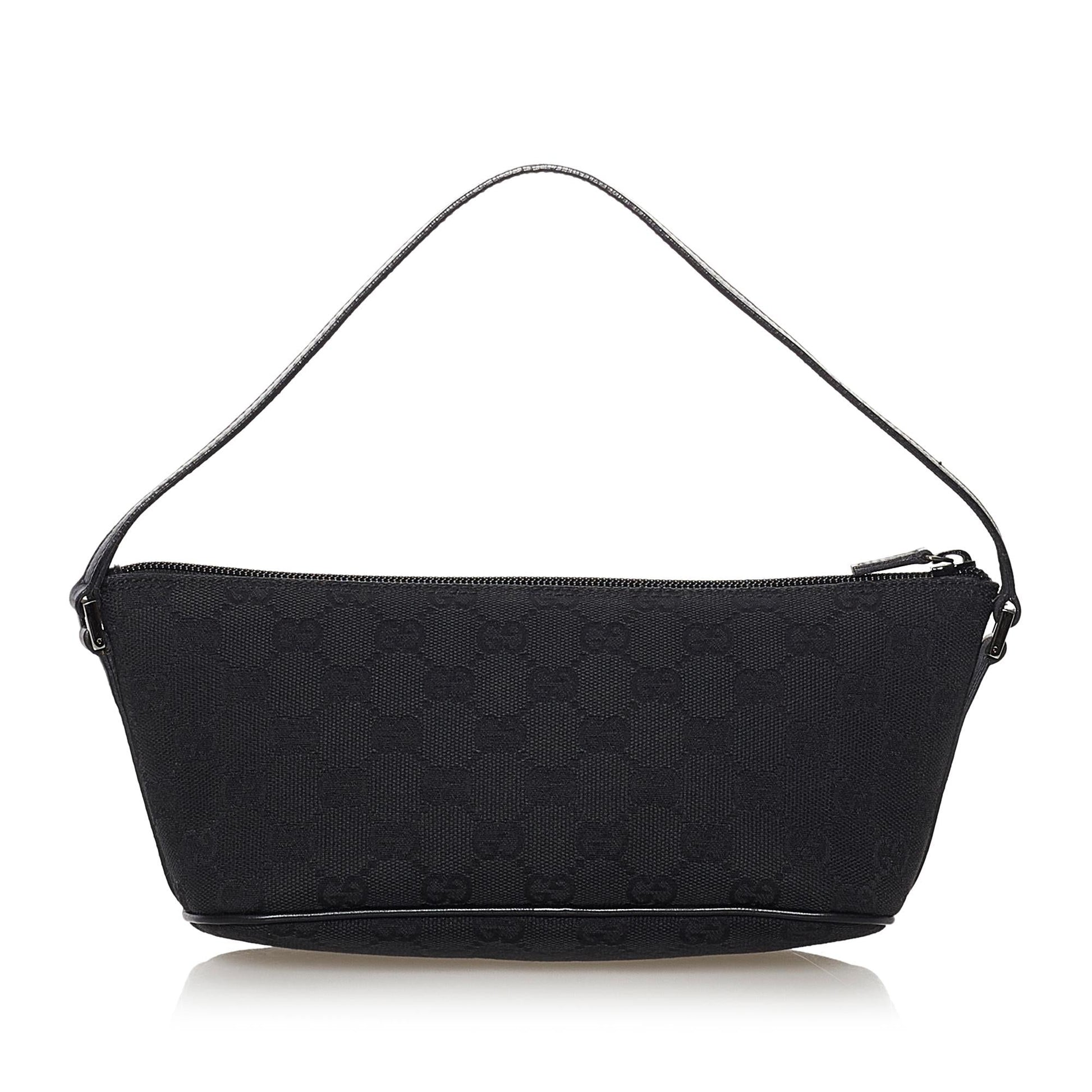 Gucci GG Canvas Boat Baguette (SHG-32776)