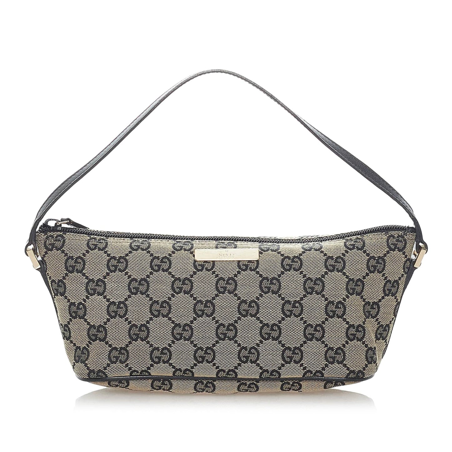 Gucci GG Canvas Boat Baguette (SHG-32903)