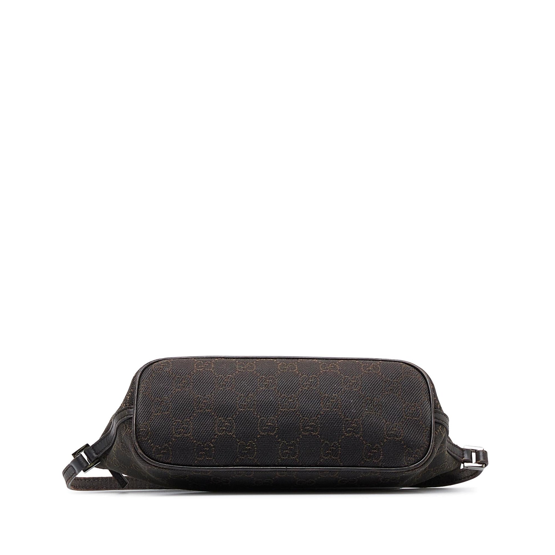 Gucci Monogram Pochette Canvas Crossbody