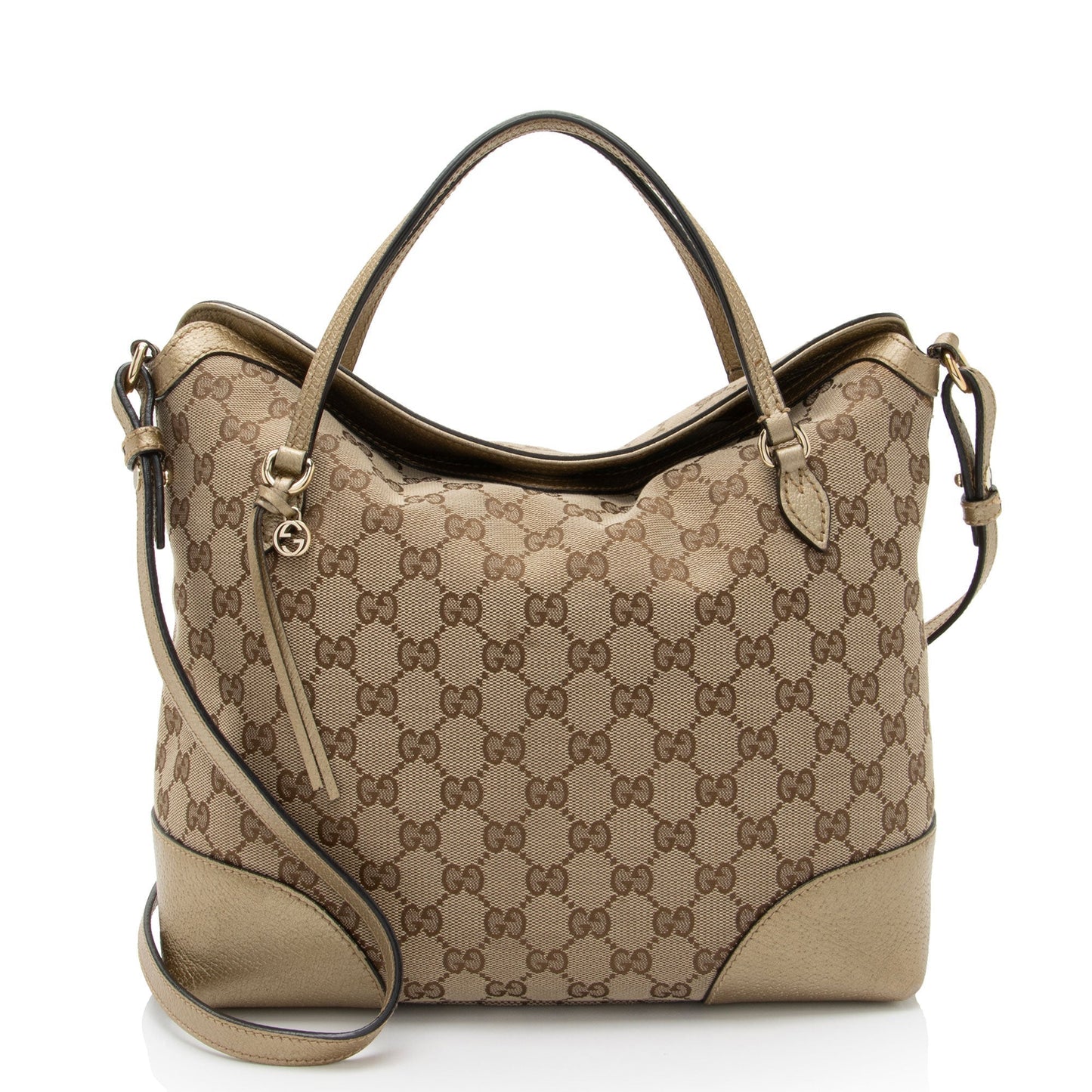 Gucci Leather Canvas Tote