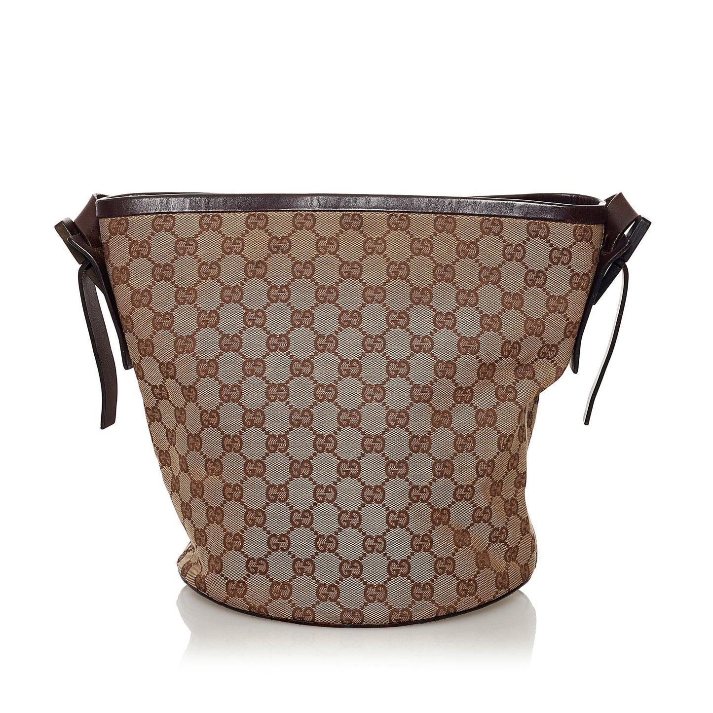 Gucci GG Canvas Bucket Bag (SHG-32842)