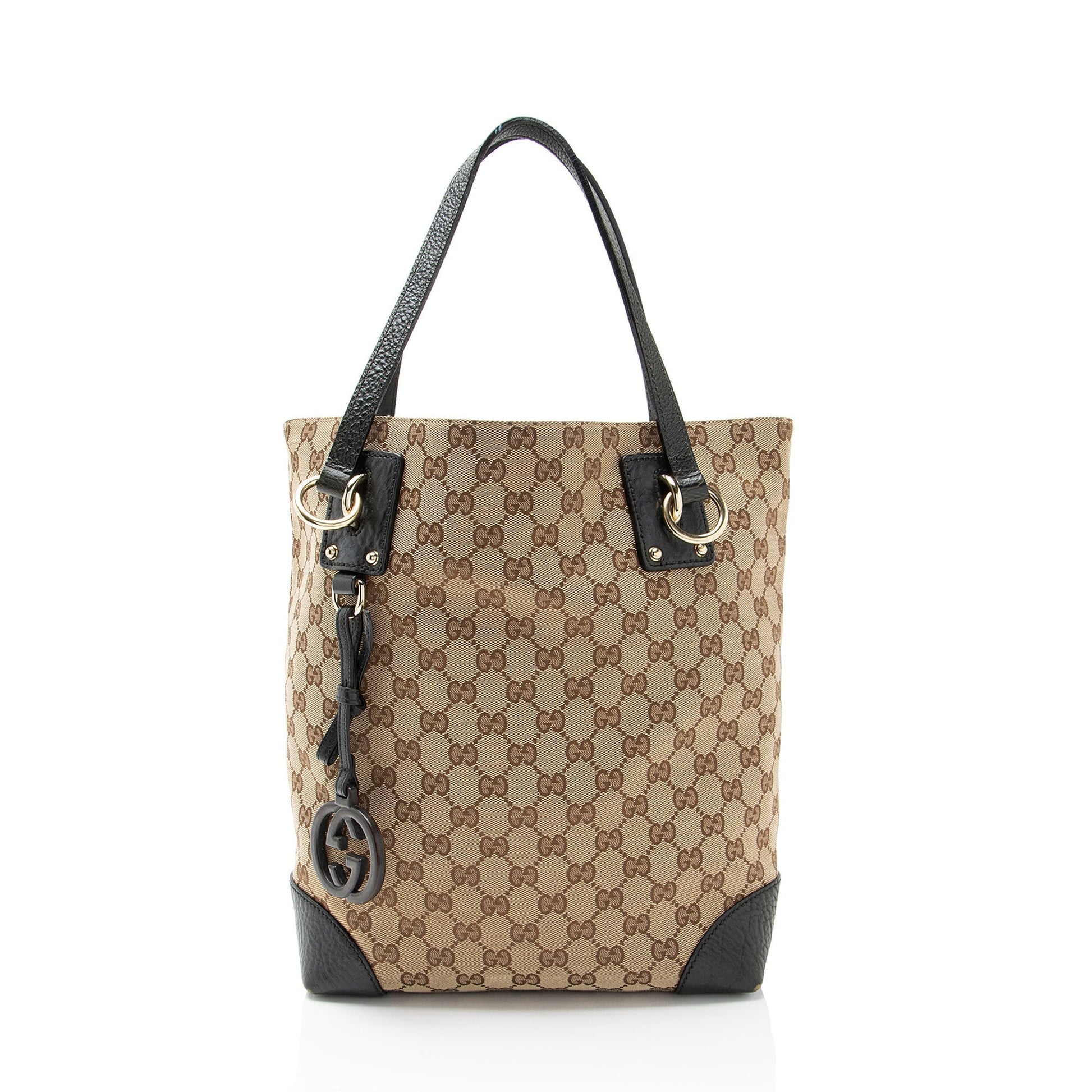 Gucci GG Canvas Charm Medium N/S Tote