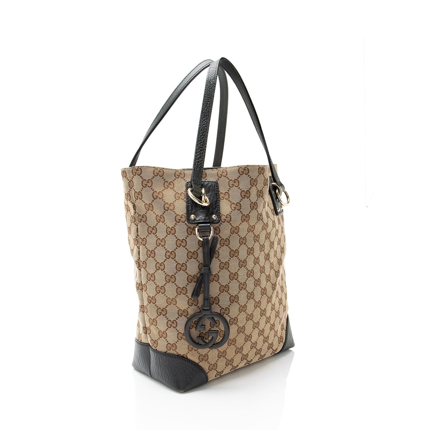 Gucci GG Canvas Charm Medium N/S Tote
