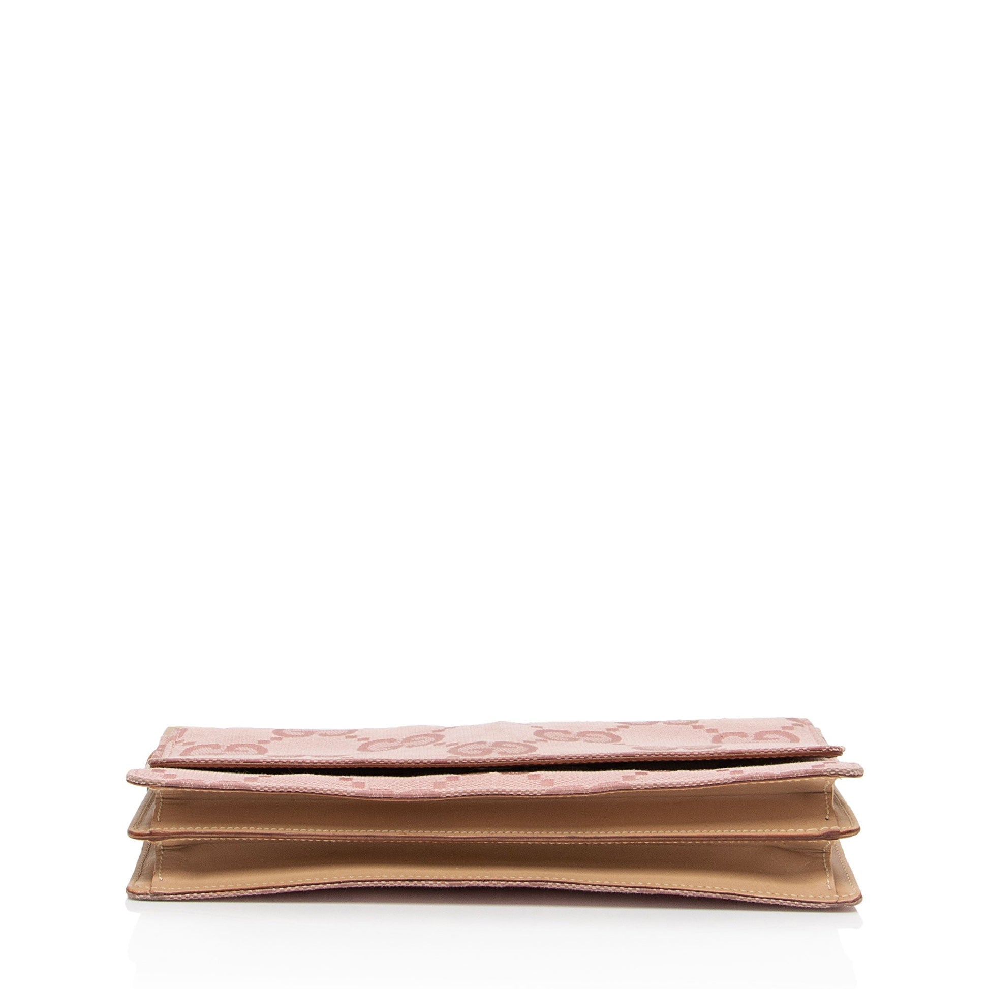 Gucci GG Canvas Charm Pochette Flap Bag (SHF-SXf0FO)