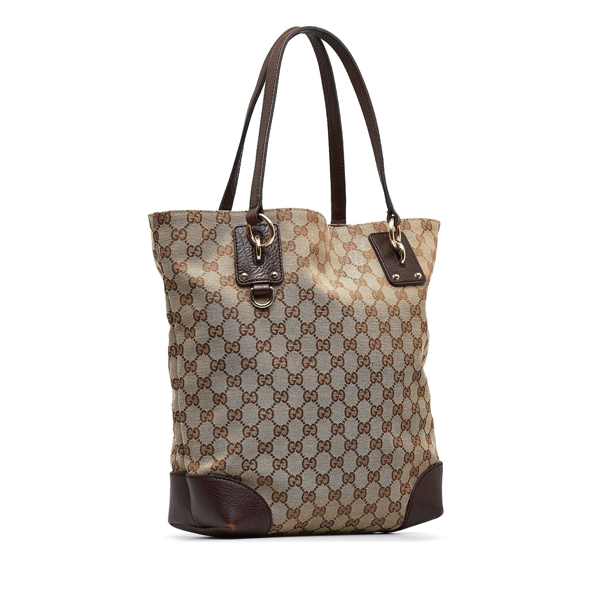 Gucci GG Canvas Charm Tote (SHG-zYRkEO)