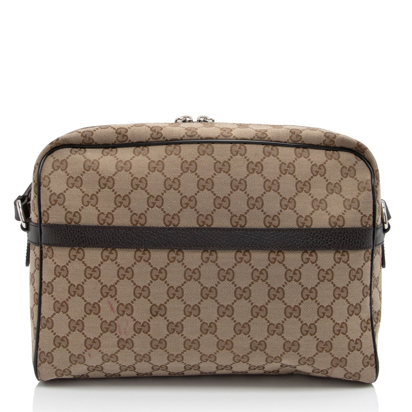 Gucci Leather Canvas Shoulder Bag