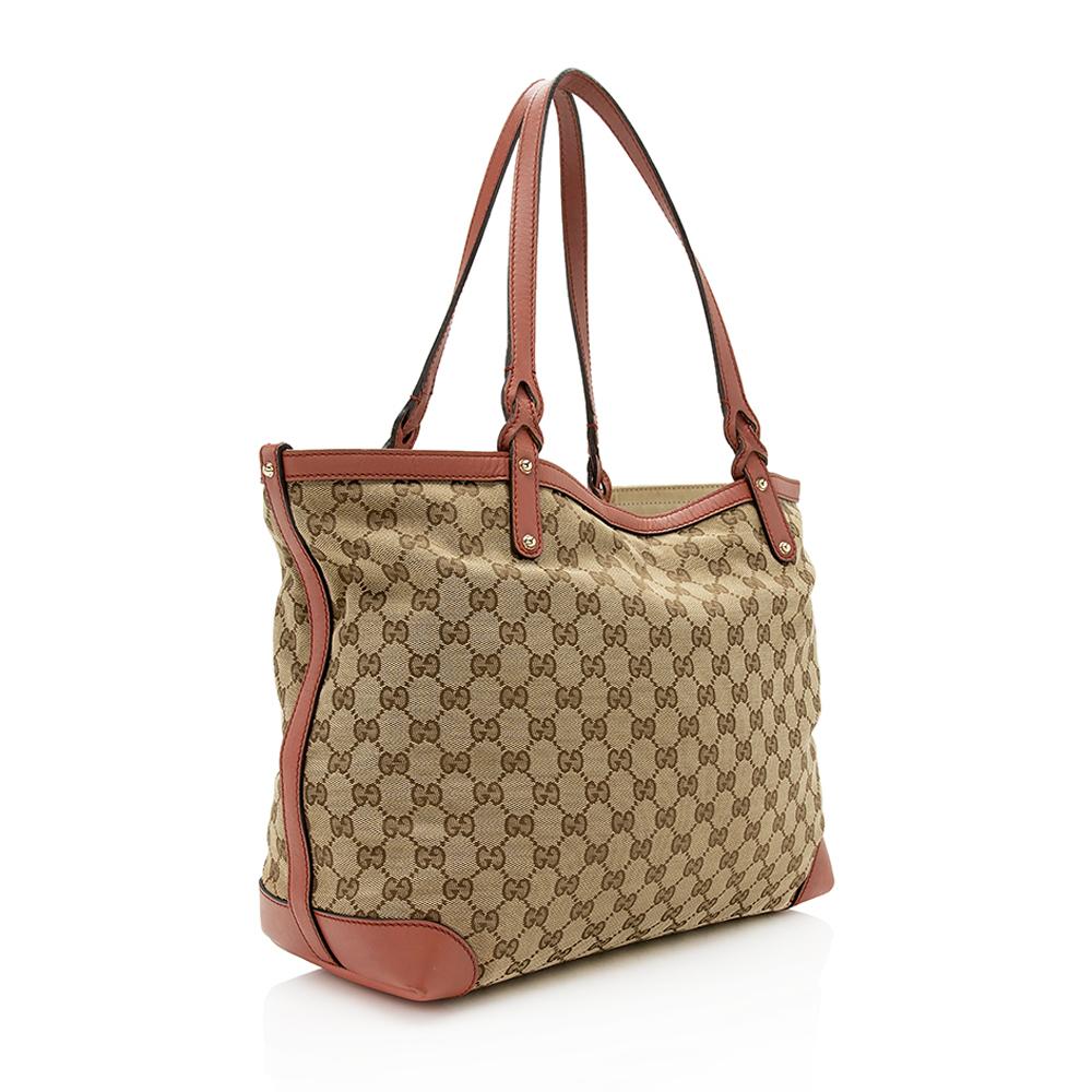 Gucci Canvas Monogram Tote Style 160