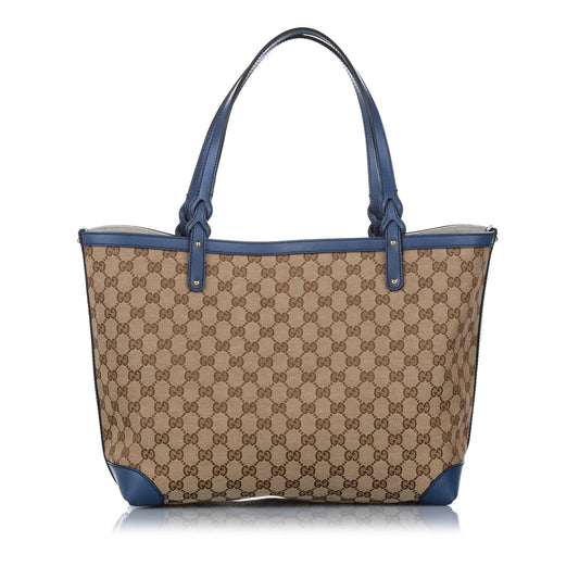 Gucci Canvas Monogram Tote Style 86