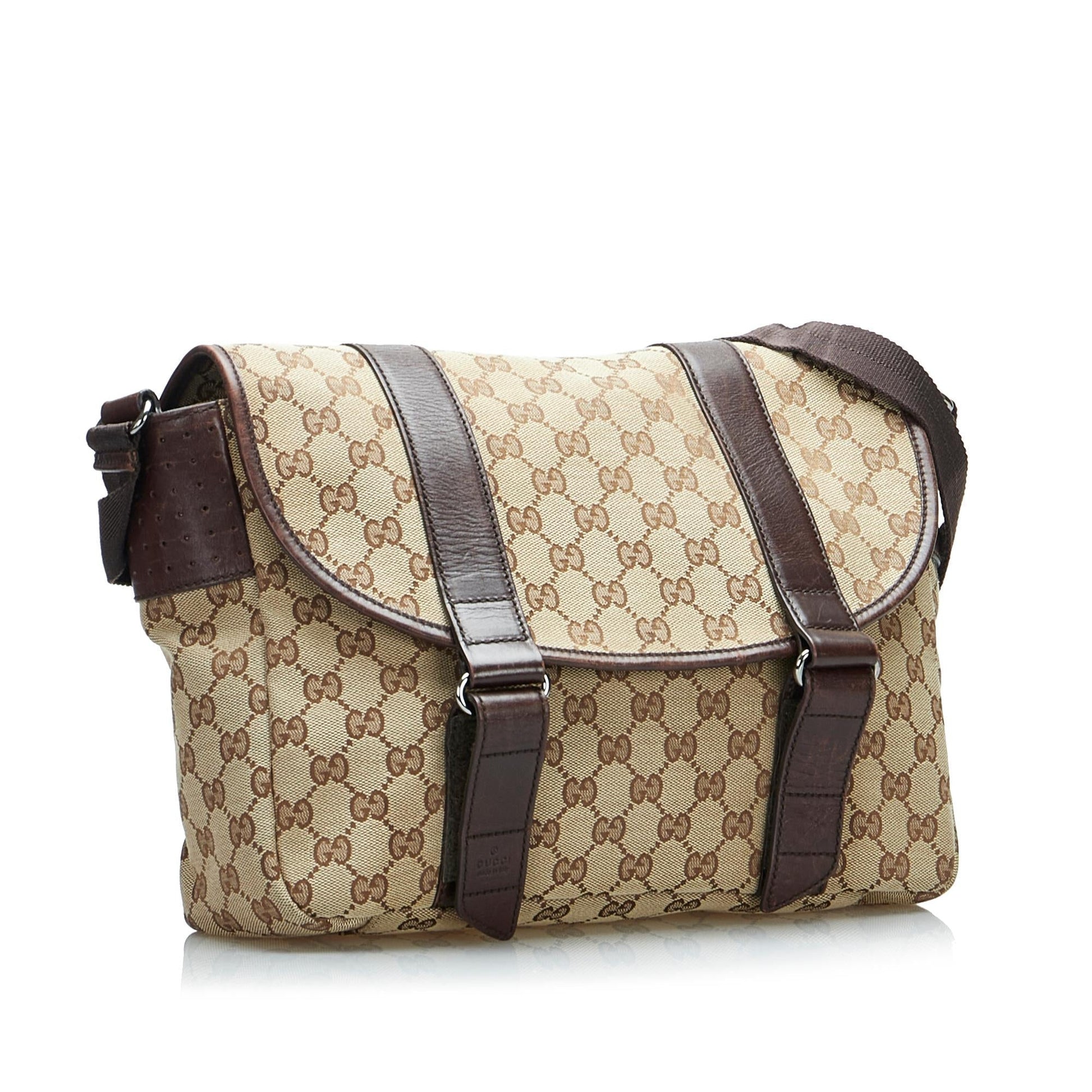 Gucci GG Canvas Crossbody Bag (SHG-p3fMmd)