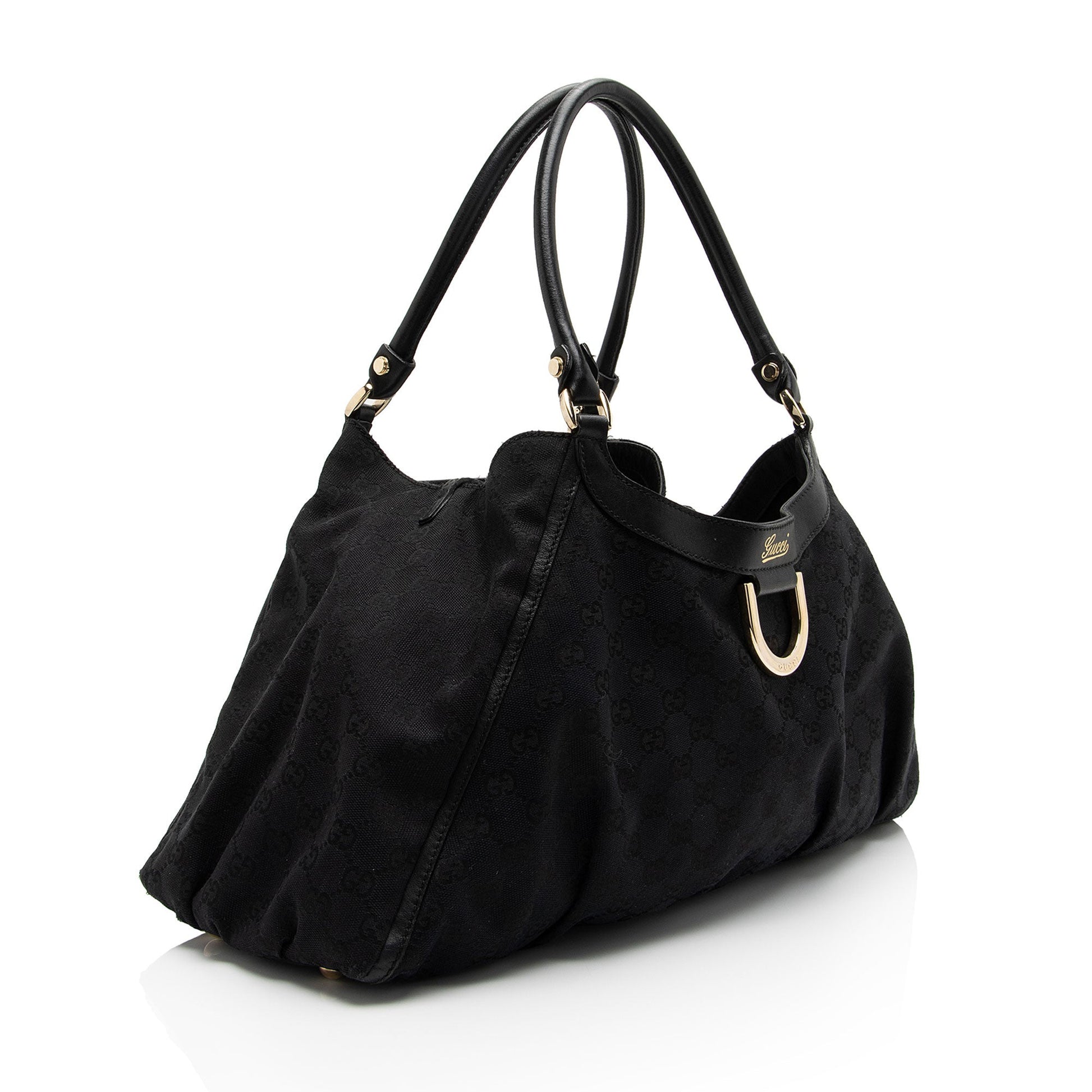 Gucci GG Canvas D Ring Large Hobo (SHF-dhCol9)