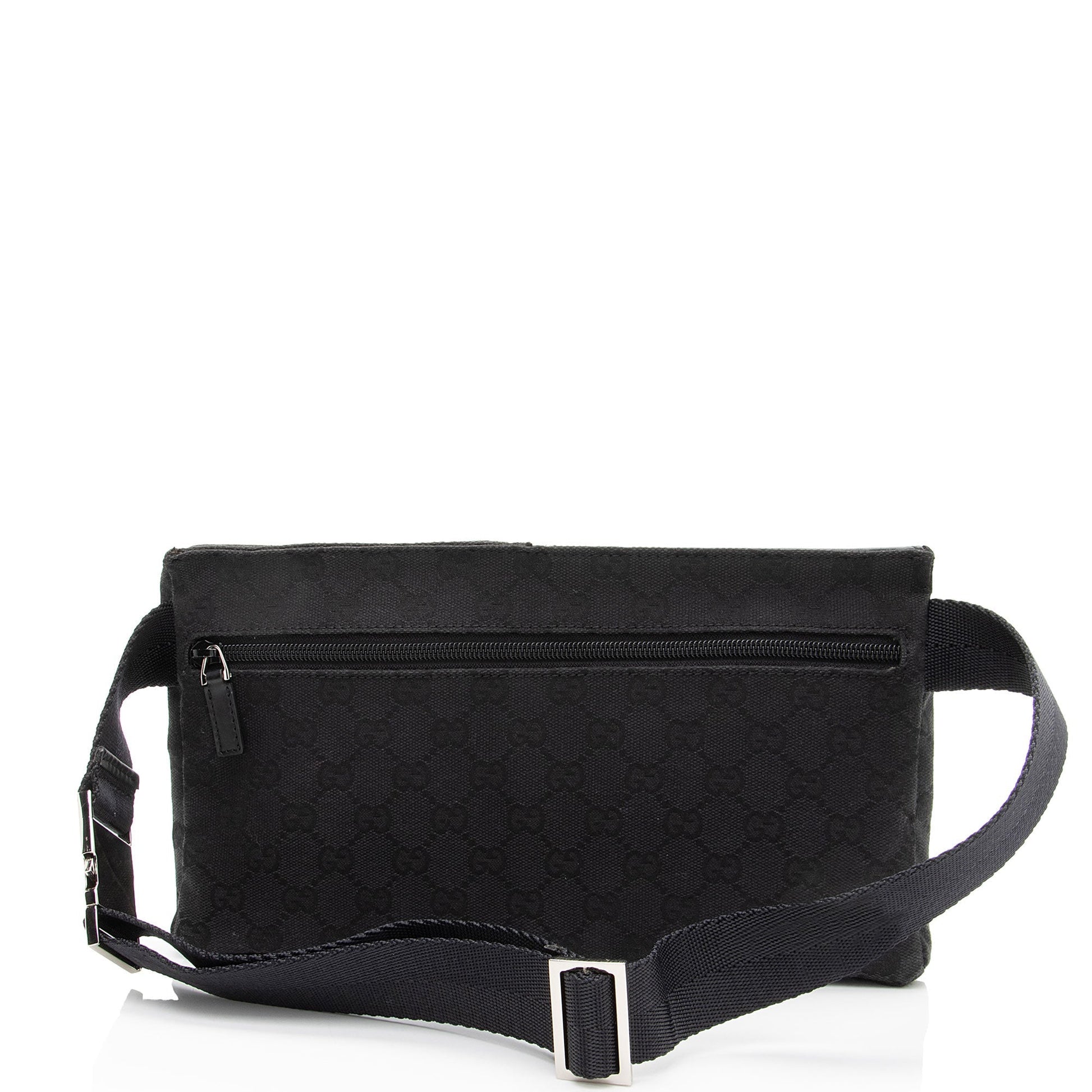 Gucci GG Canvas Double Pocket Belt Bag