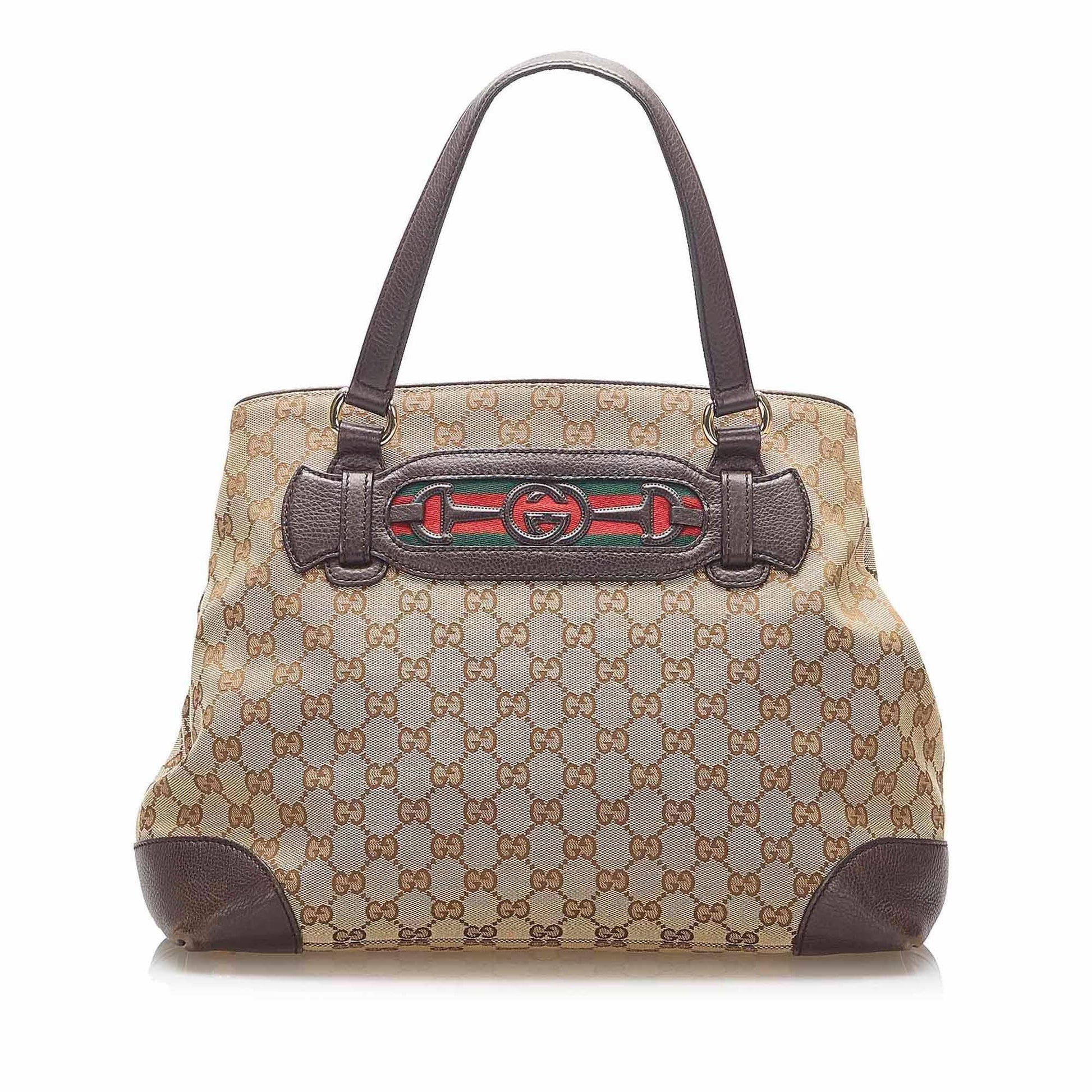 Gucci Canvas Monogram Tote Style 100