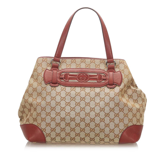 Gucci Canvas Monogram Tote Style 53