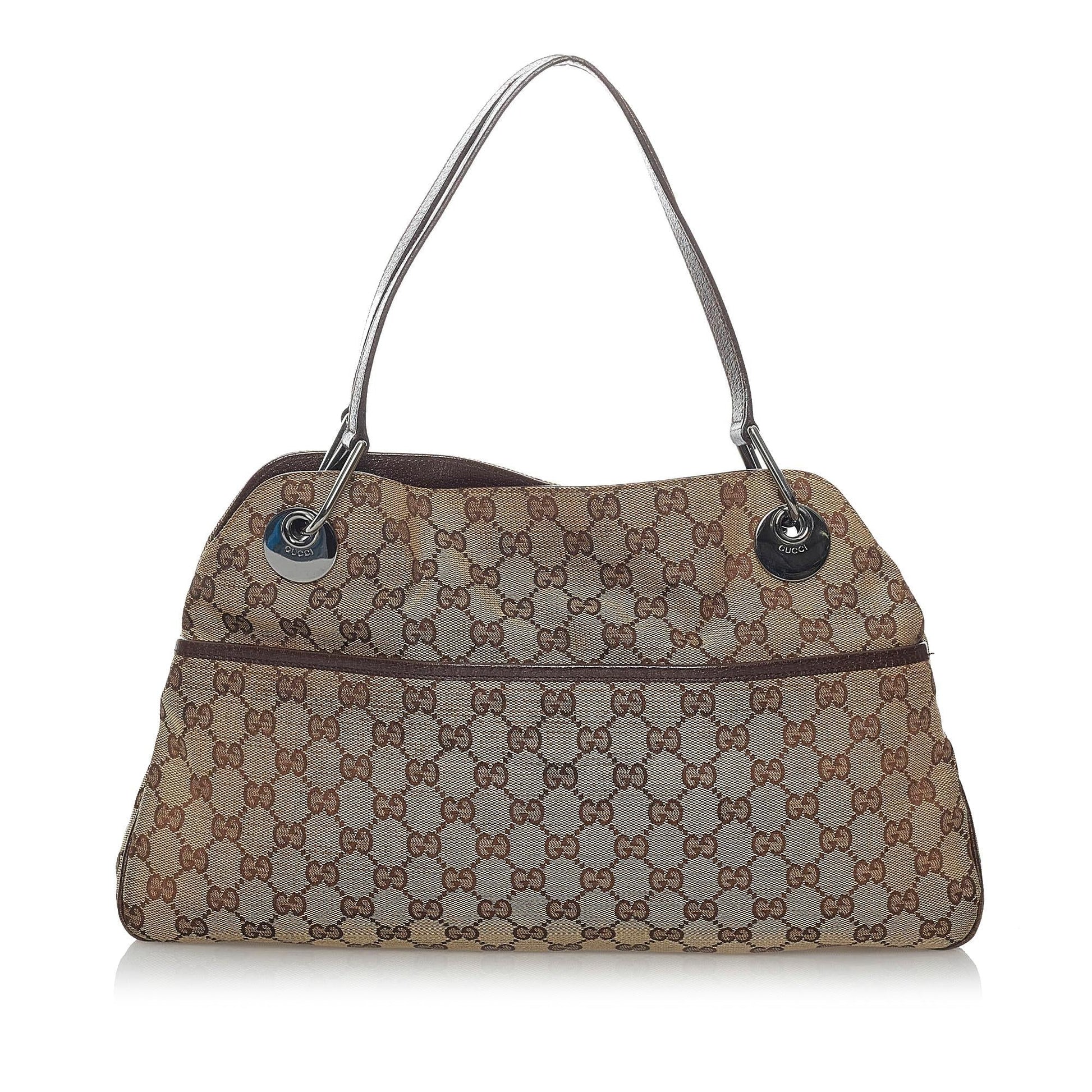 Gucci Canvas Shoulder Bag Style 13