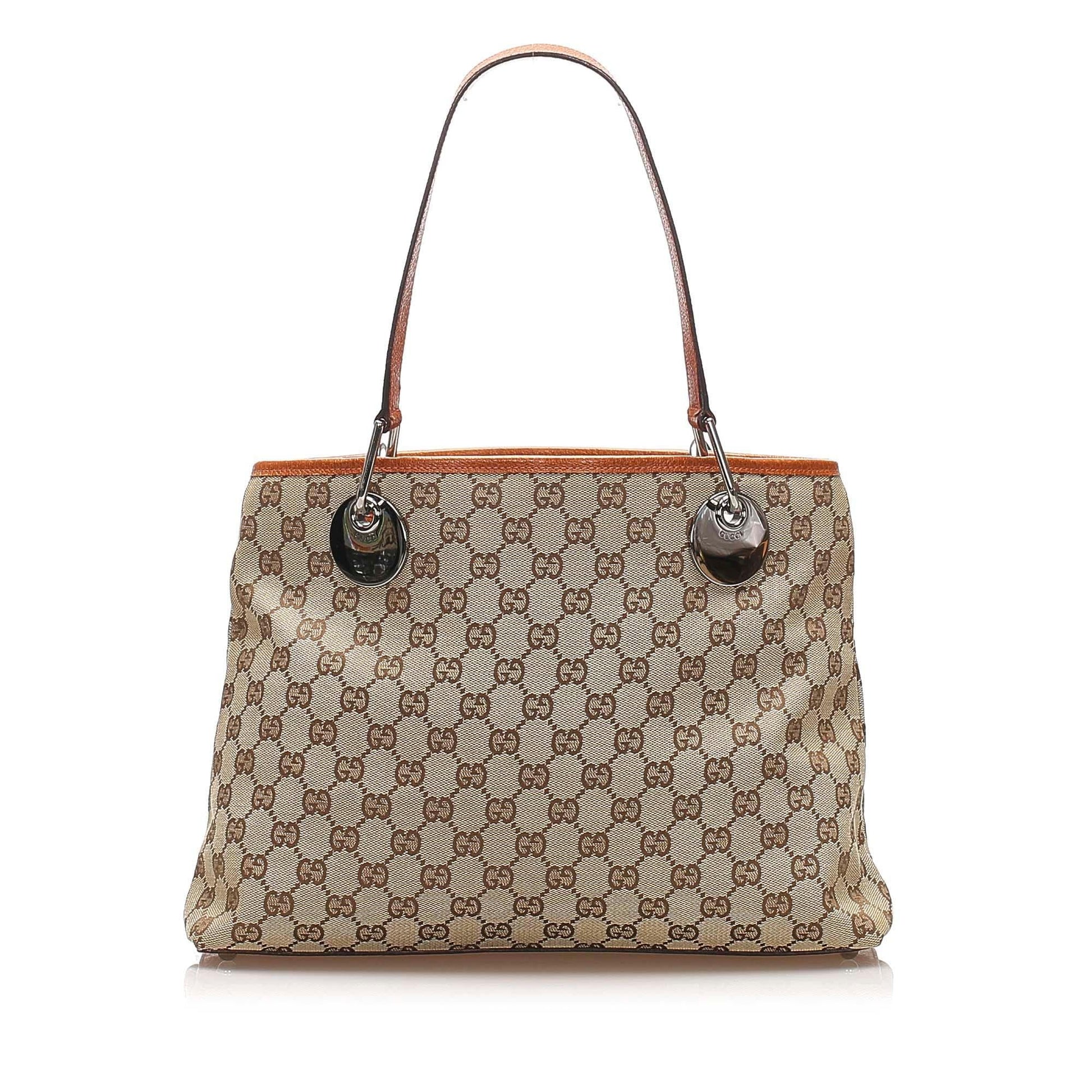 Gucci Canvas Monogram Tote Style 161
