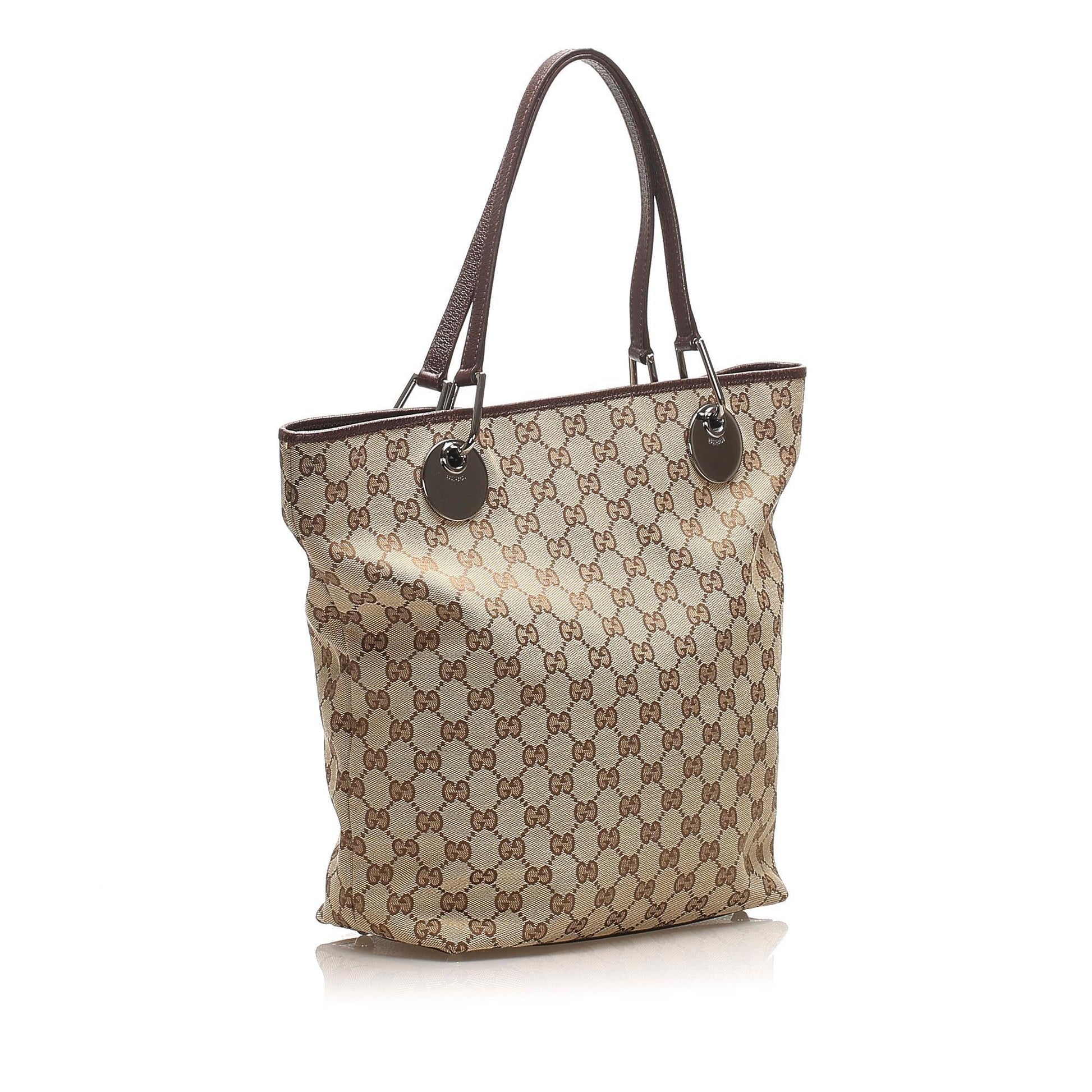 Gucci Canvas Monogram Tote Style 155