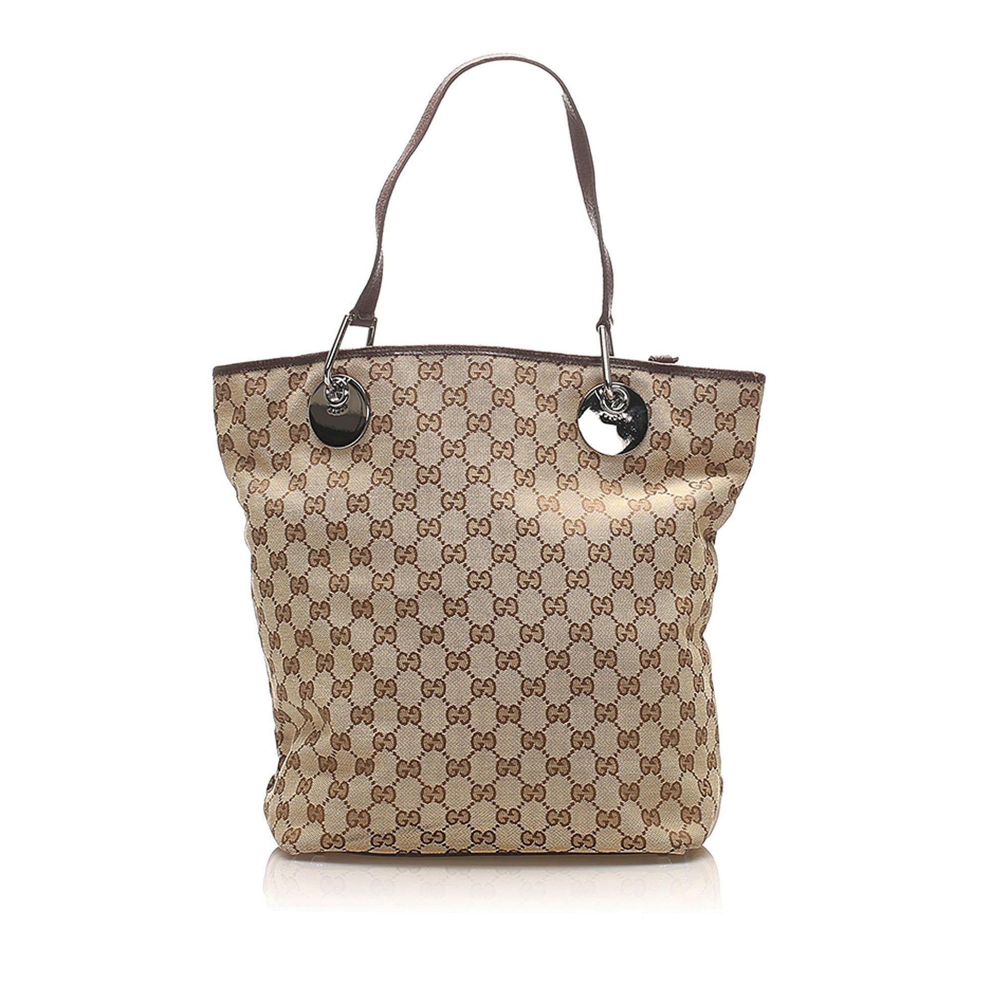 Gucci Canvas Monogram Tote Style 130