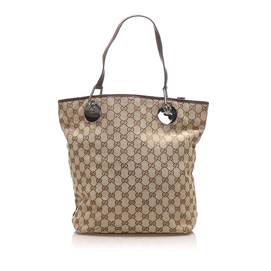 Gucci Canvas Monogram Tote Style 130