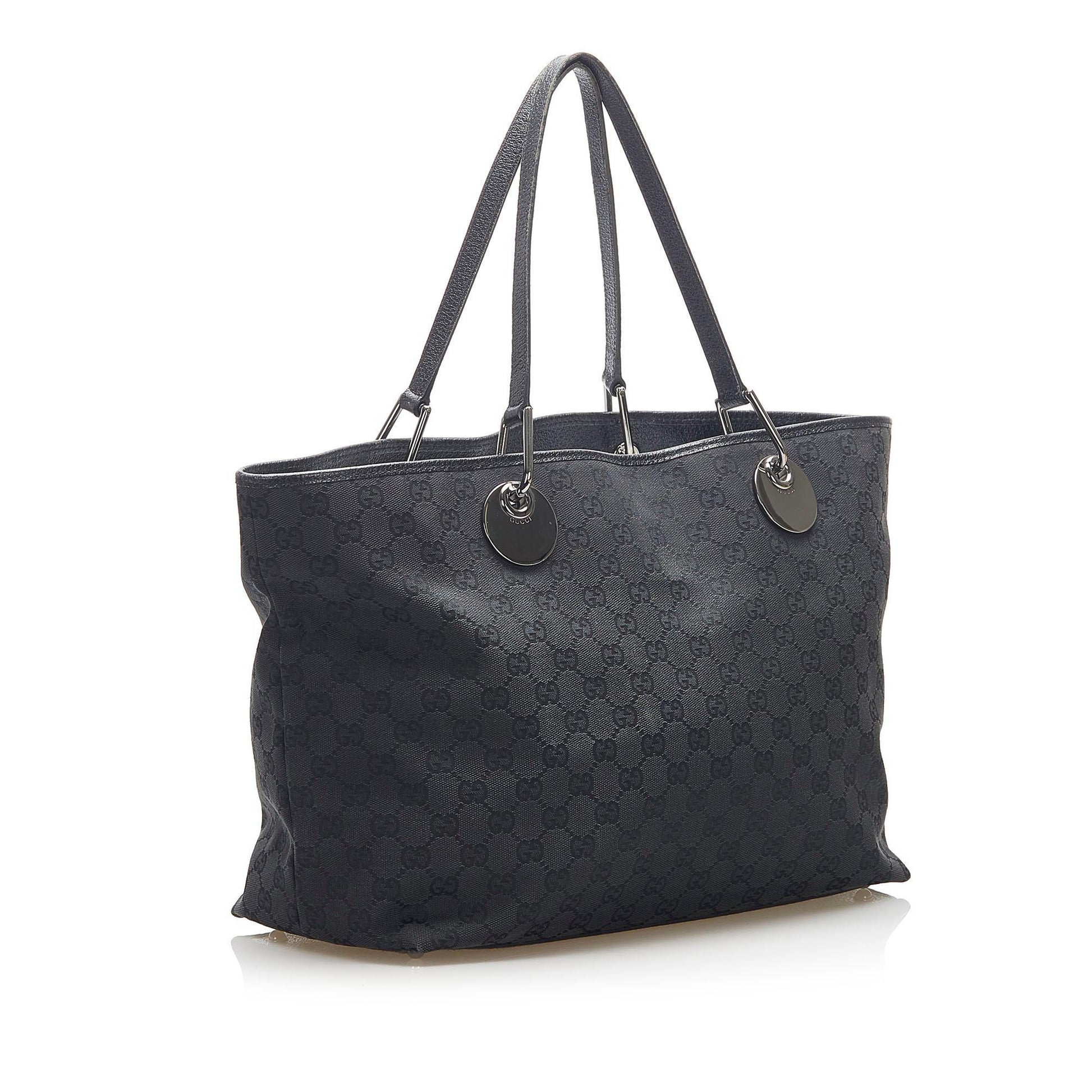 Gucci Canvas Monogram Tote Style 107