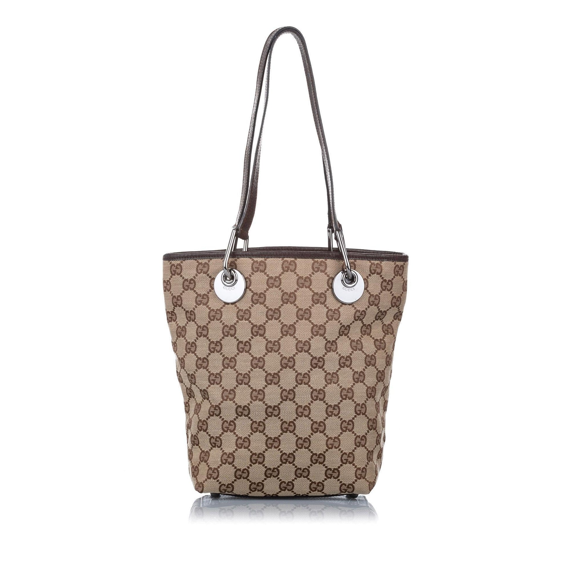 Gucci Canvas Monogram Tote Style 74