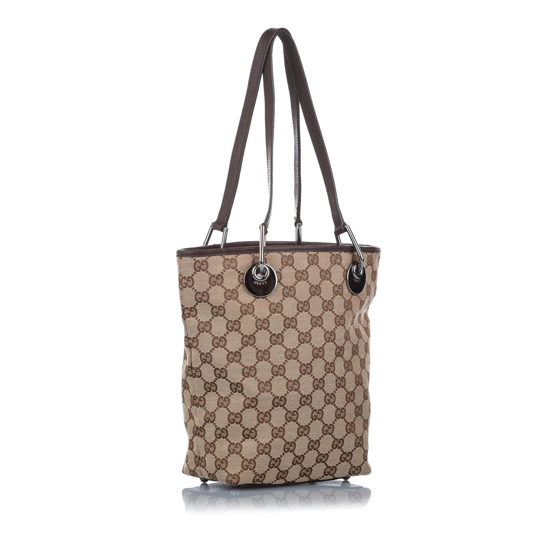 Gucci Canvas Monogram Tote Style 74