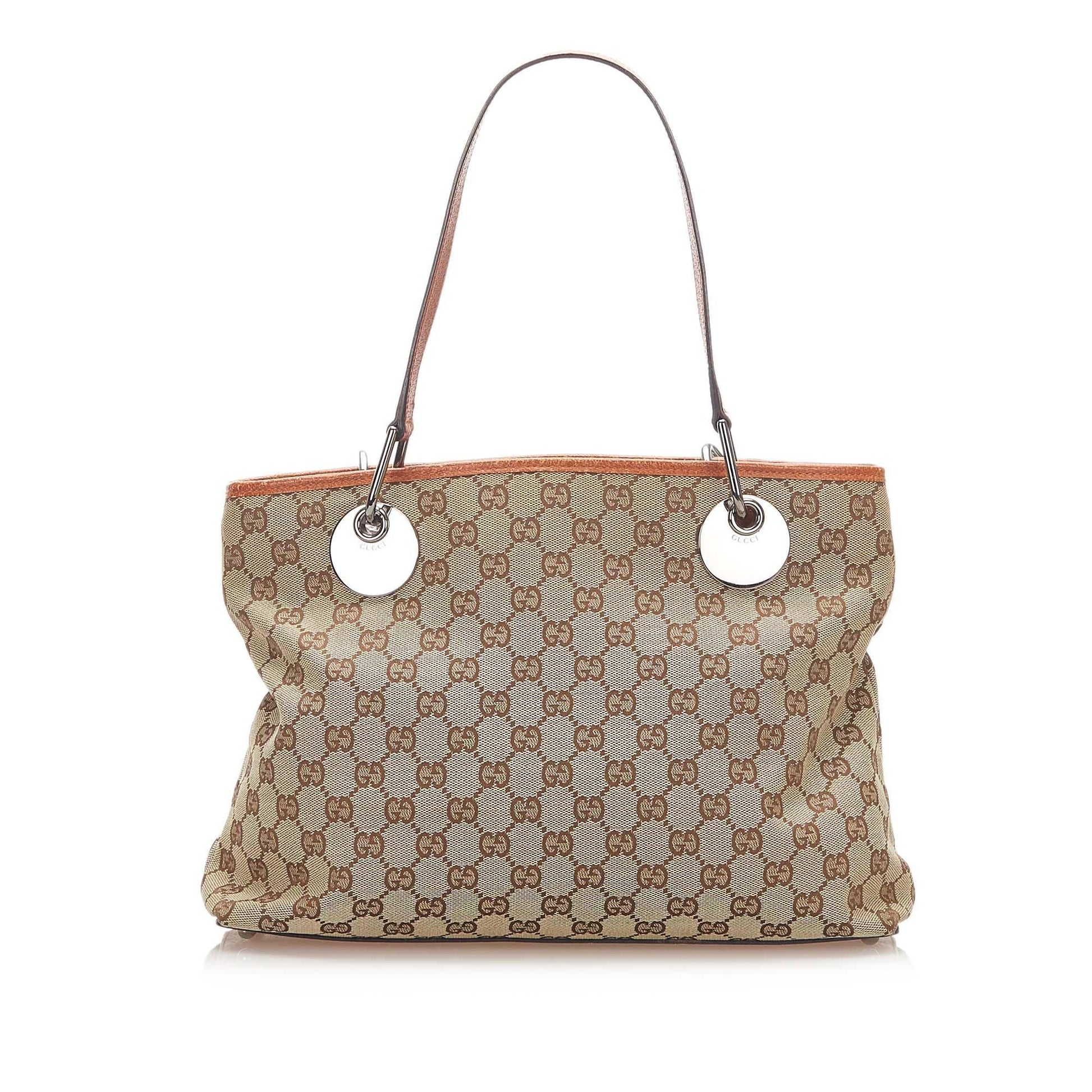 Gucci Canvas Monogram Tote Style 65
