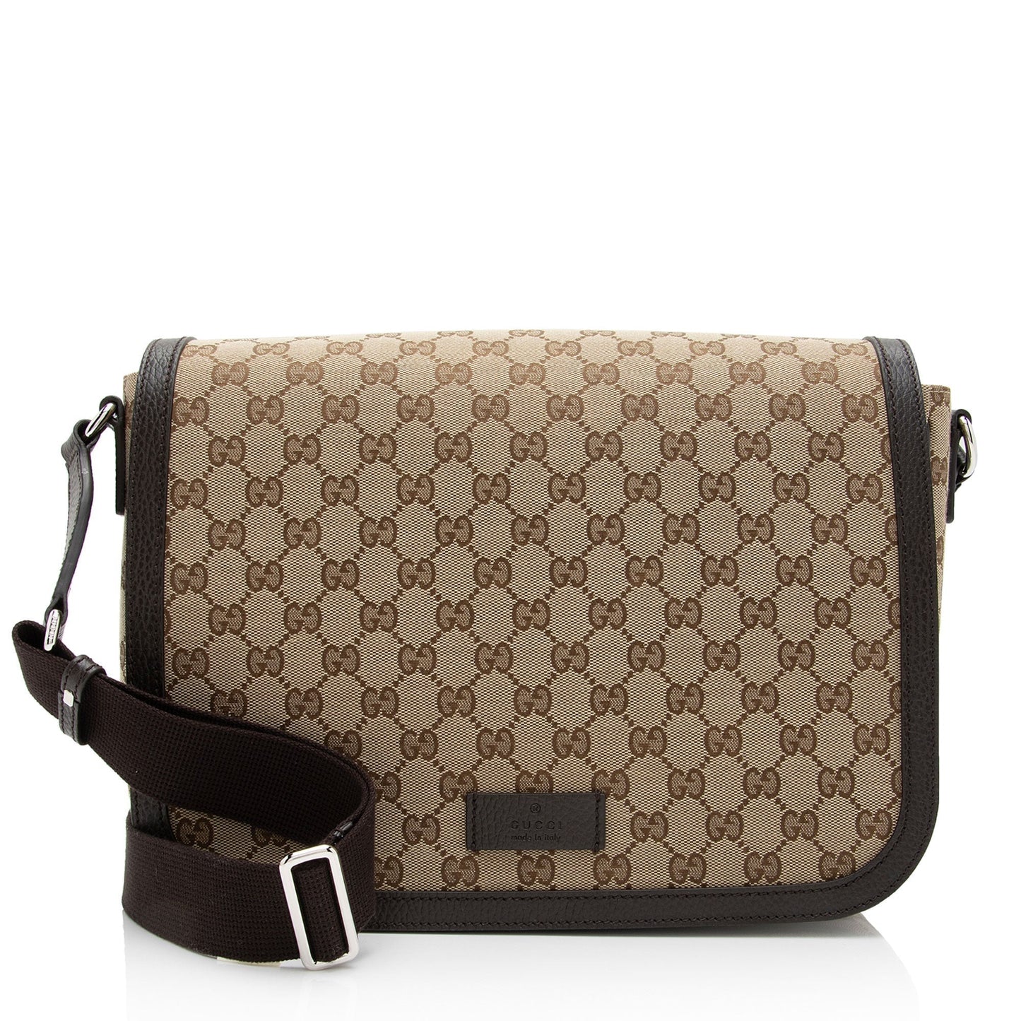 Gucci Nylon Neverfull Leather Canvas Tote