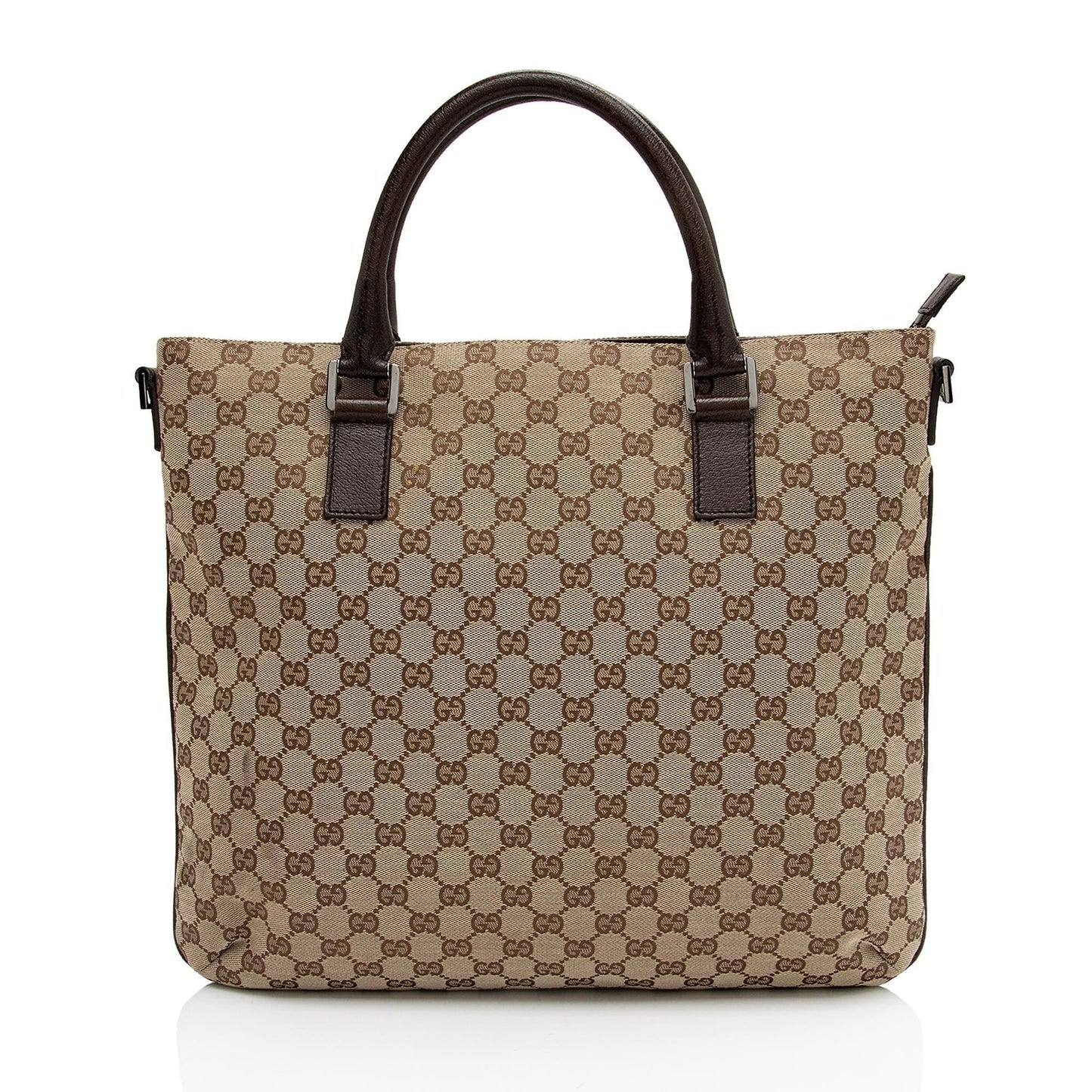 Gucci Leather Canvas Tote