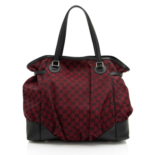 Gucci GG Canvas Full Moon Tote (SHF-J0EB6y)