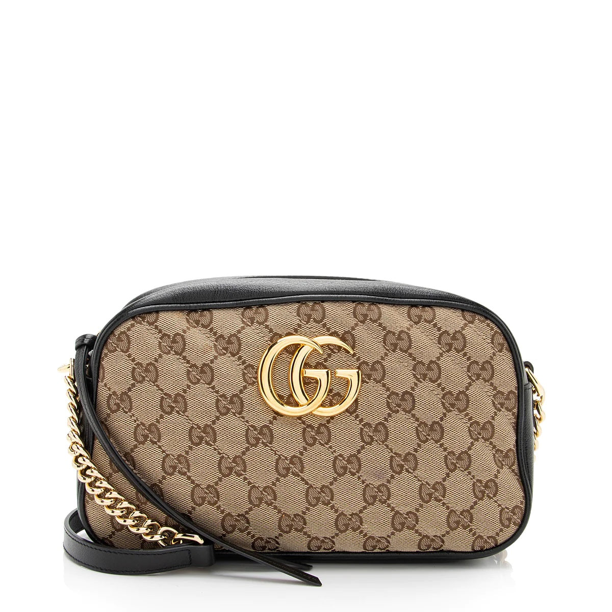 GUCCI GG MONOGRAM MATELASSE MARMONT SMALL CHAIN BAG