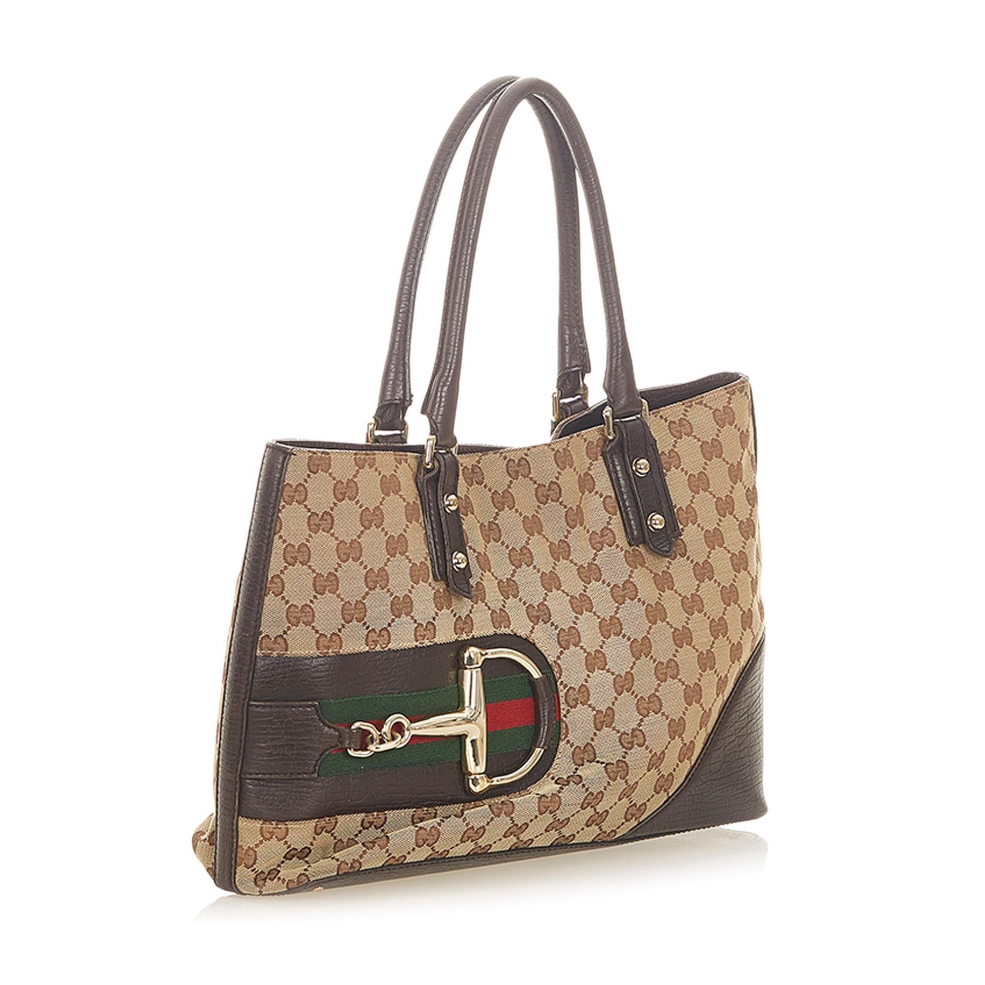 Gucci Canvas Monogram Tote Style 23