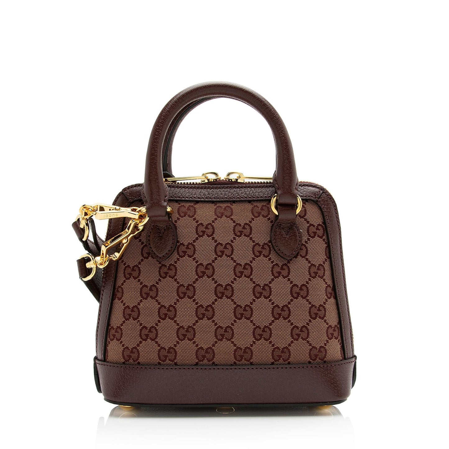 Gucci GG Canvas Horsebit 1955 Mini Top Handle Bag (SHF-23739)