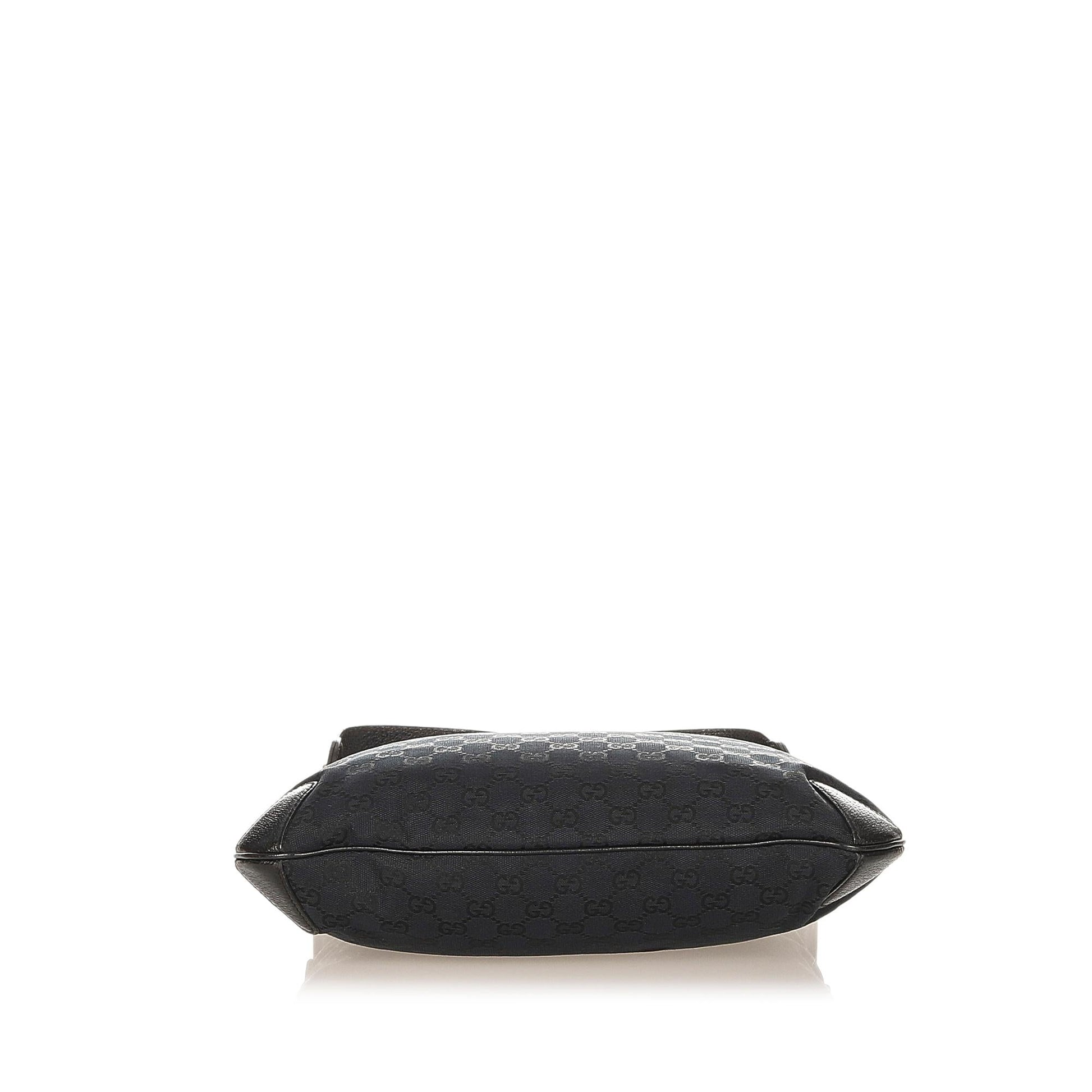 Gucci GG Canvas Horsebit Creole Shoulder Bag (SHG-32128)