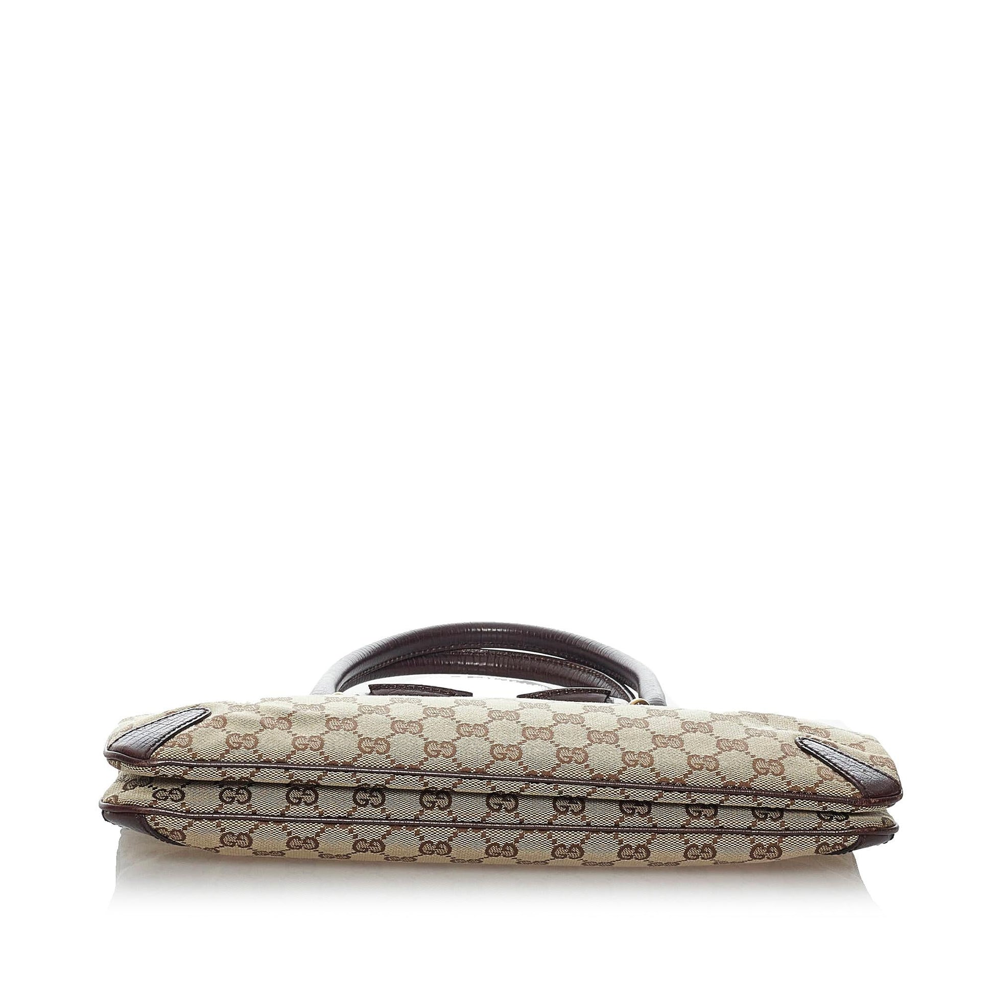 Gucci GG Canvas Horsebit Handbag (SHG-29601)