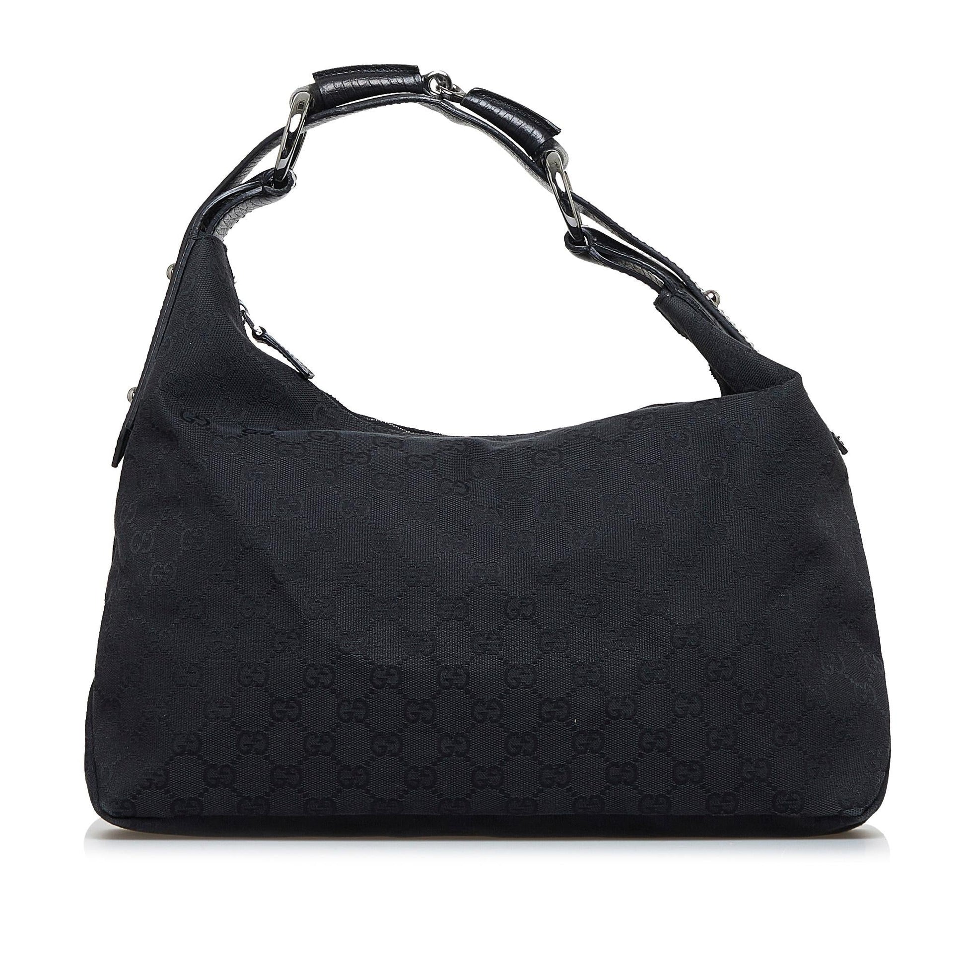 Gucci GG Canvas Horsebit Shoulder Bag (SHG-rc6XaO)