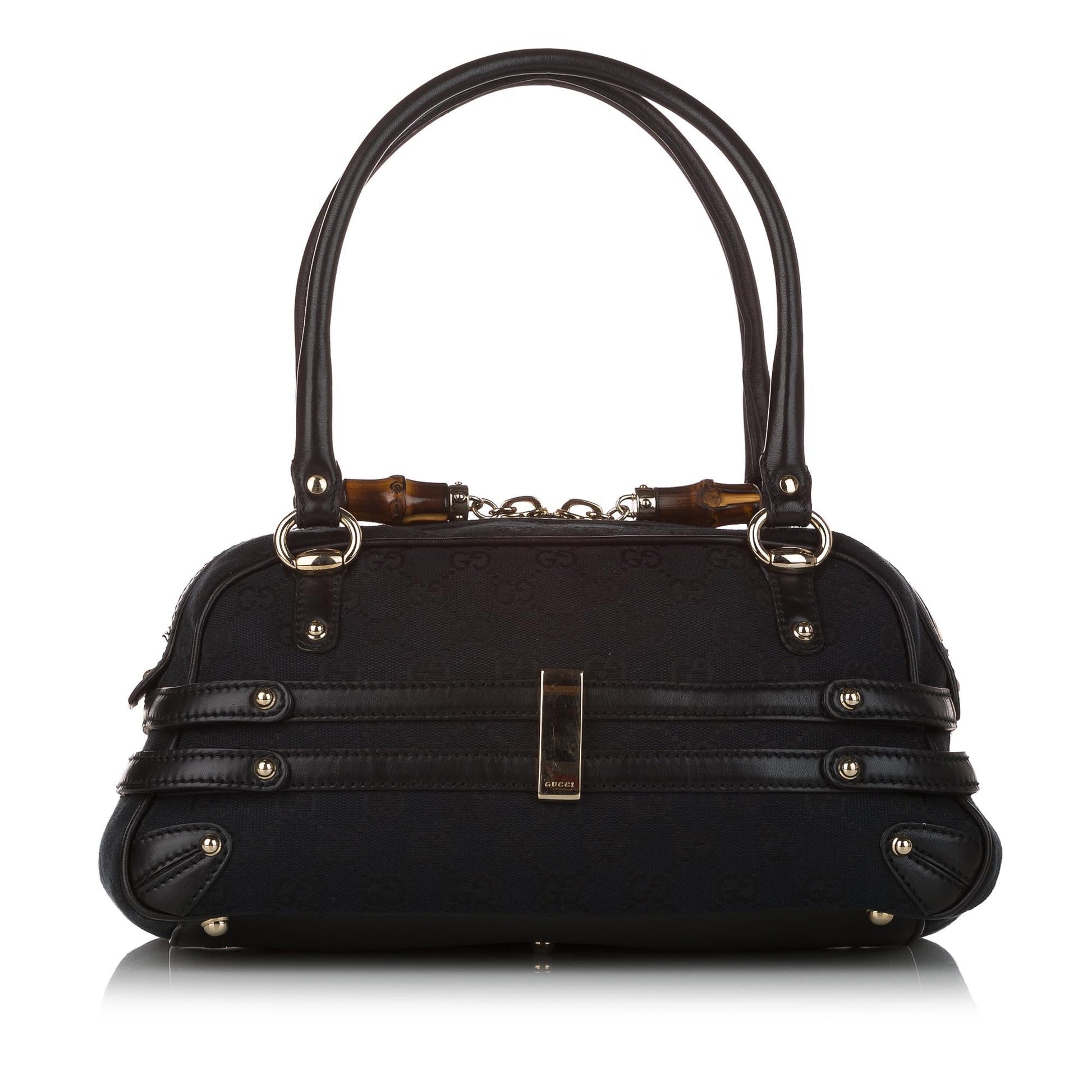 Gucci GG Canvas Horsebit Wave Handbag (SHG-31049)